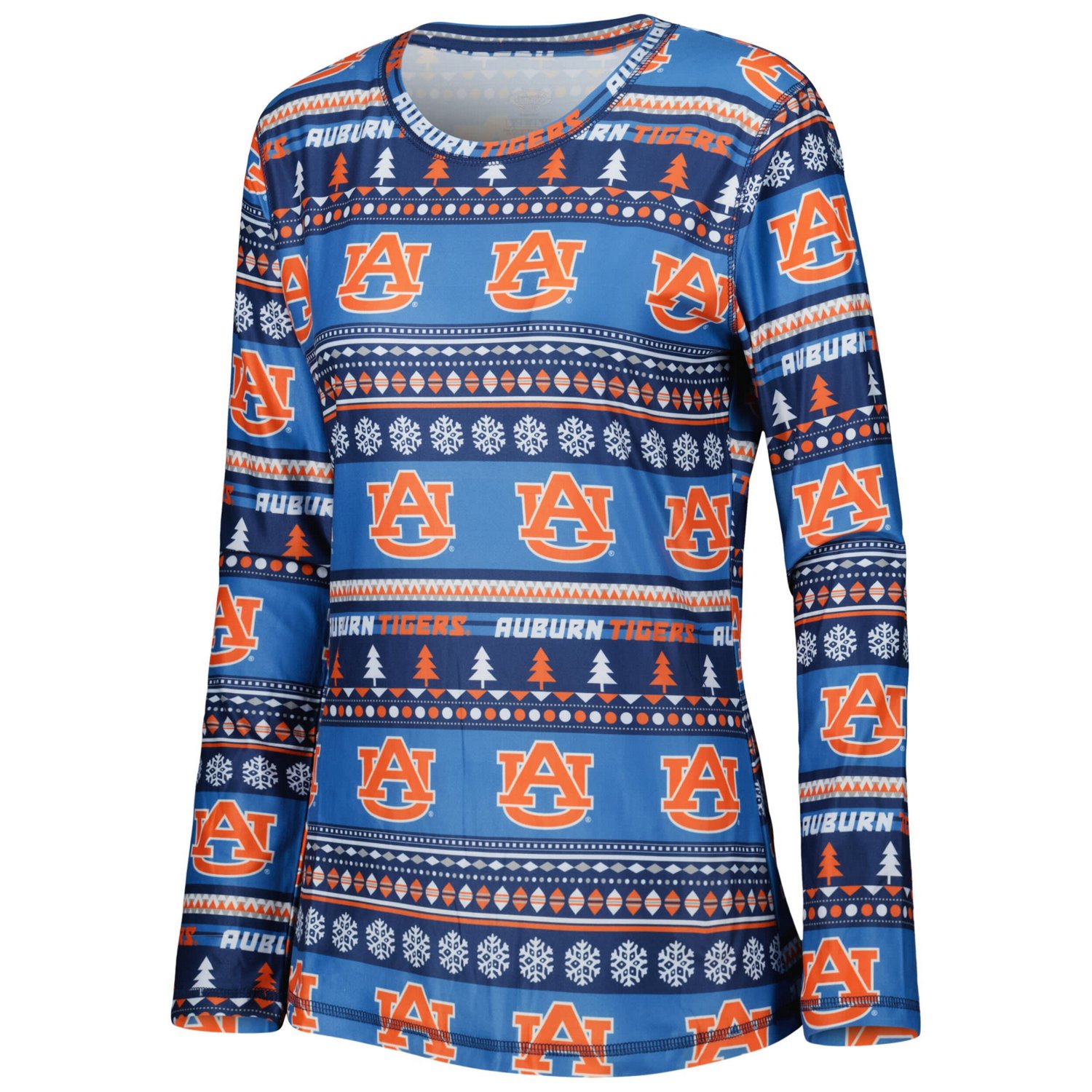 Concepts Sport Auburn Tigers Holiday Long Sleeve T-Shirt and Pants Sleep Set                                                     - view number 2