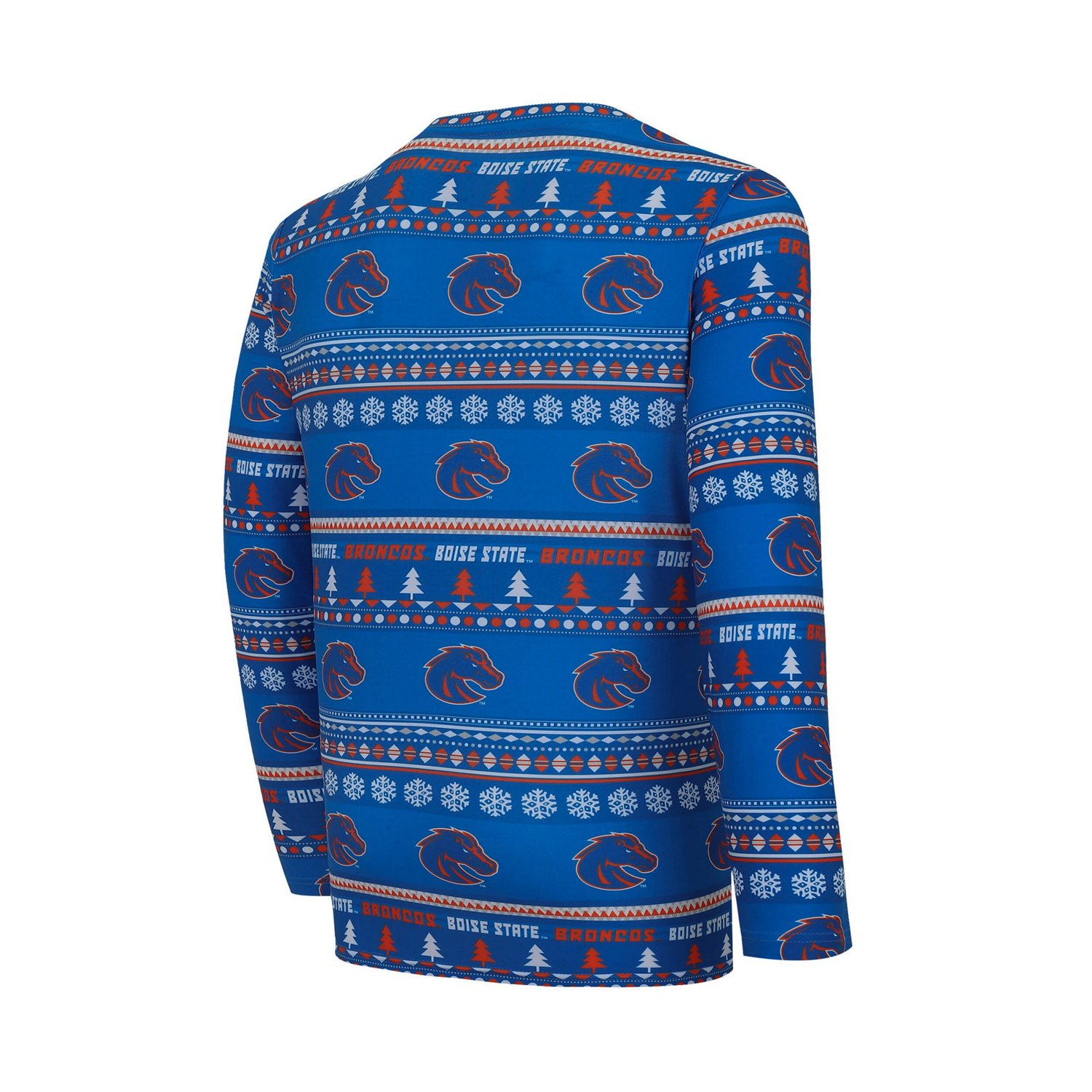Concepts Sport Boise State Broncos Swivel Long Sleeve T-Shirt  Pants Sleep Set                                                   - view number 2