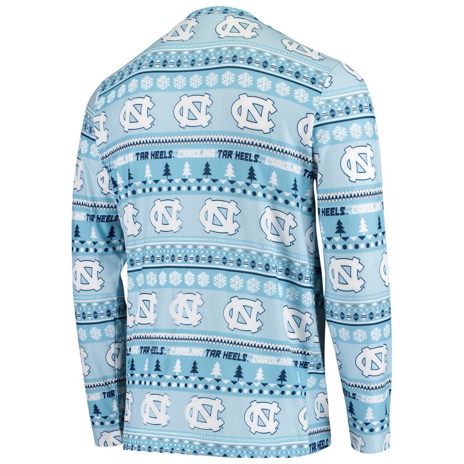 Concepts Sport Carolina North Carolina Tar Heels Ugly Sweater Knit Long Sleeve Top and Pant Set - view number 3
