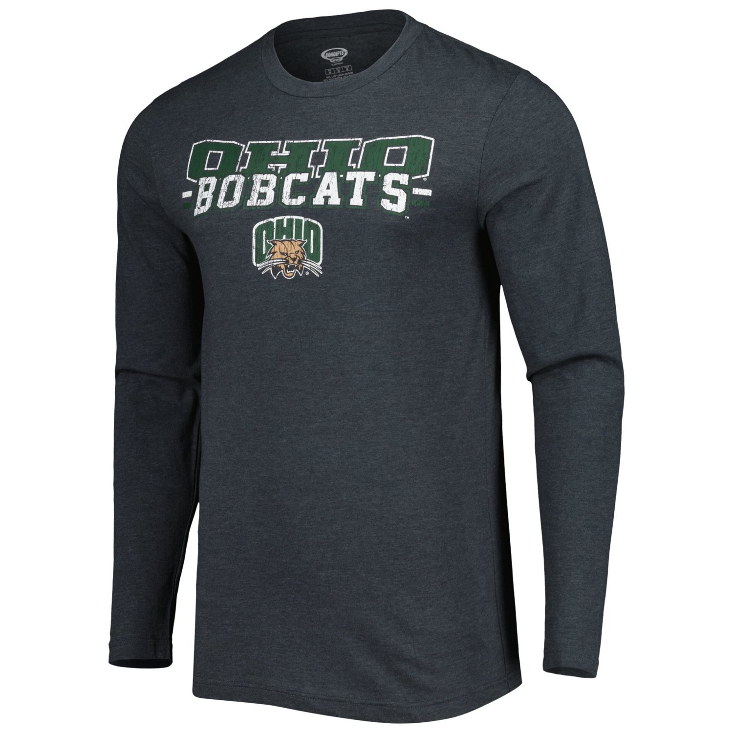Concepts Sport Charcoal Ohio Bobcats Meter Long Sleeve T-Shirt  Pants Sleep Set                                                  - view number 2