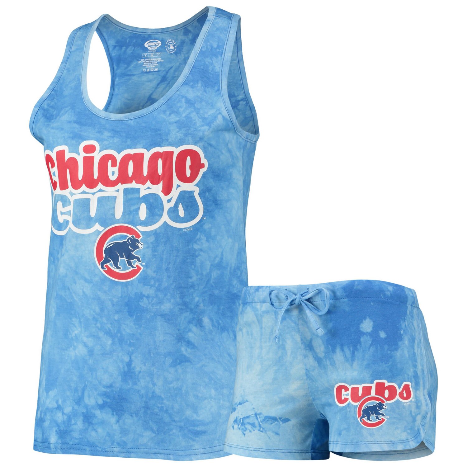 Concepts Sport Chicago Cubs Billboard Racerback Tank Top  Shorts Set