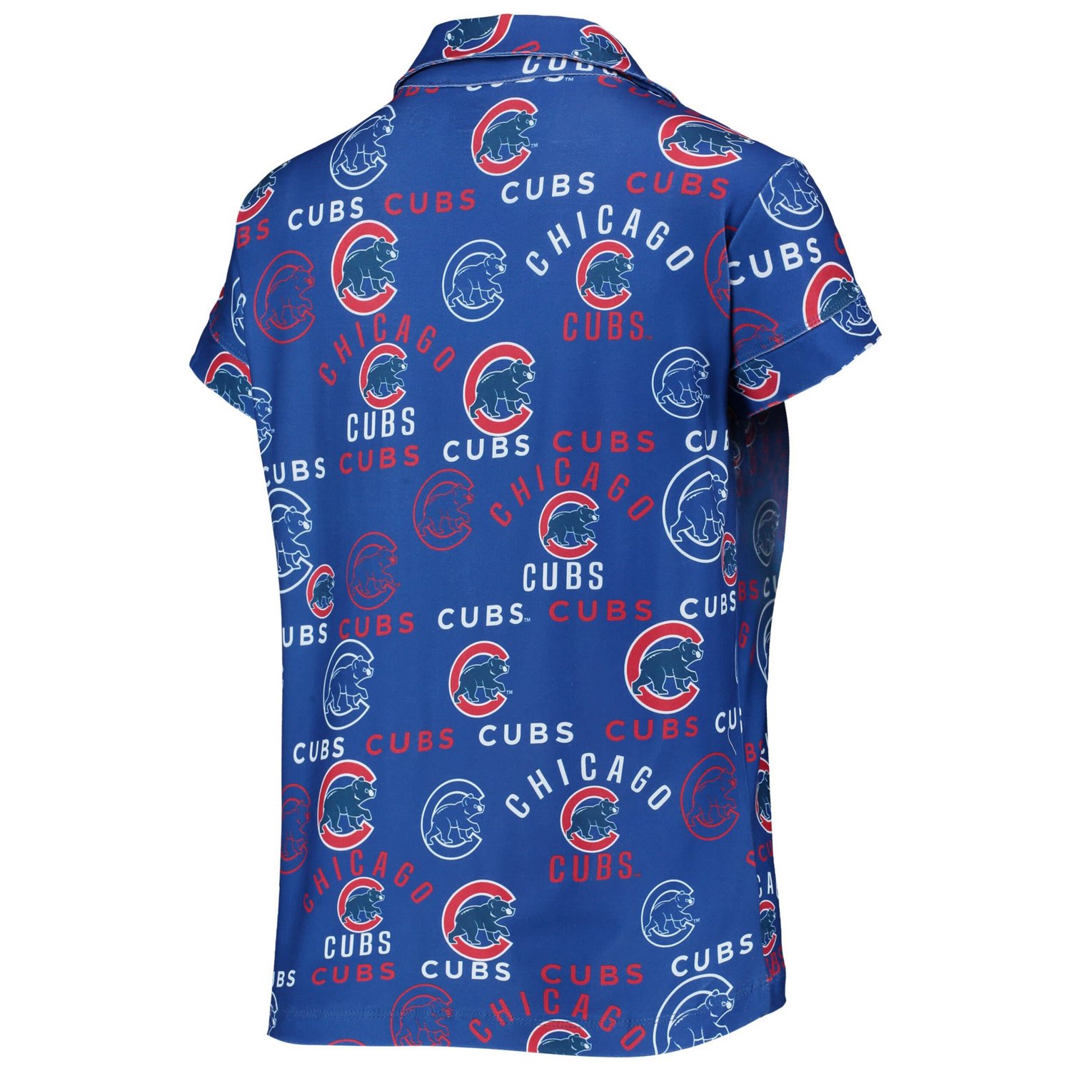 Concepts Sport Chicago Cubs Flagship Allover Print Top  Shorts Sleep Set                                                         - view number 3