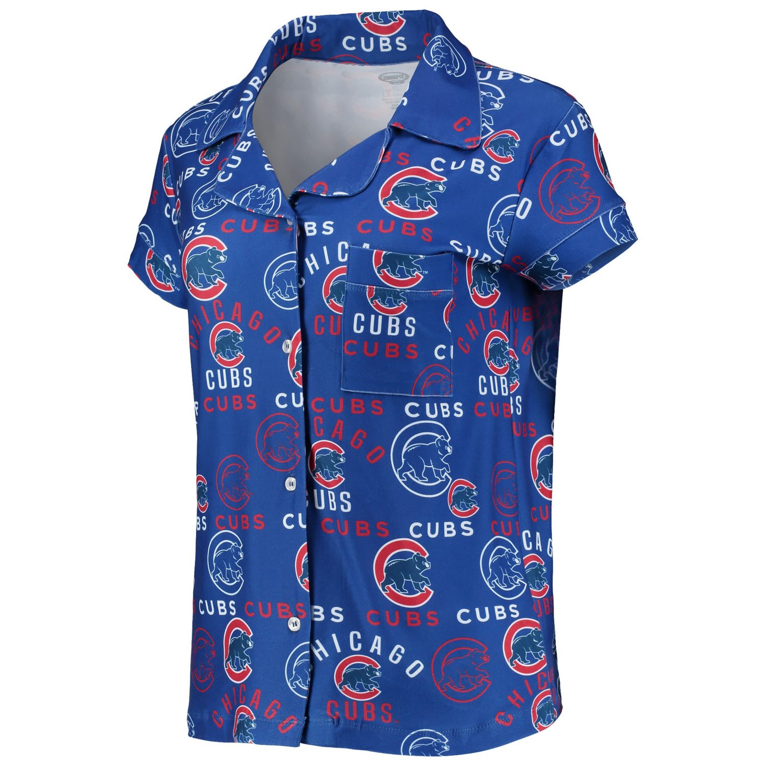 Concepts Sport Chicago Cubs Flagship Allover Print Top  Shorts Sleep Set                                                         - view number 2