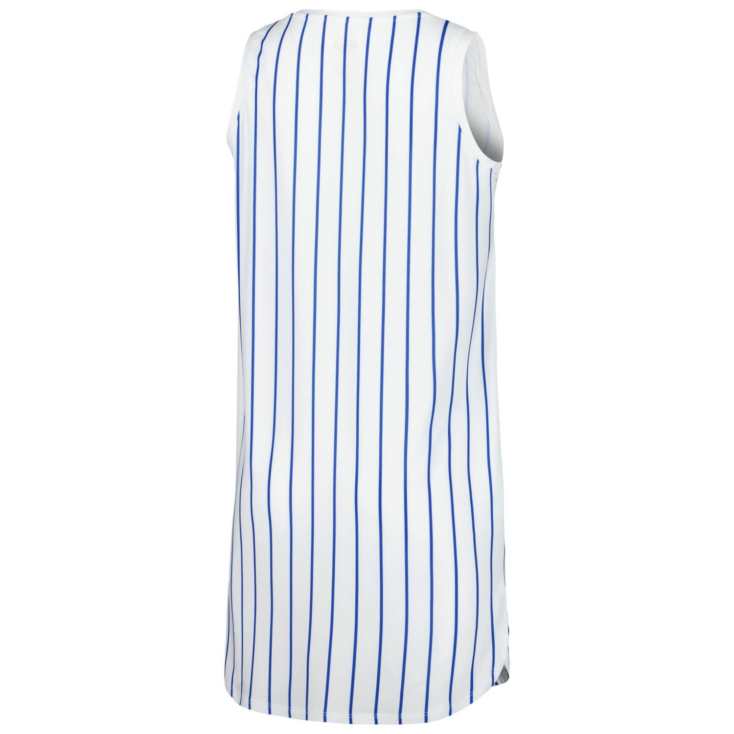 Concepts Sport Chicago Cubs Reel Pinstripe Knit Sleeveless Nightshirt