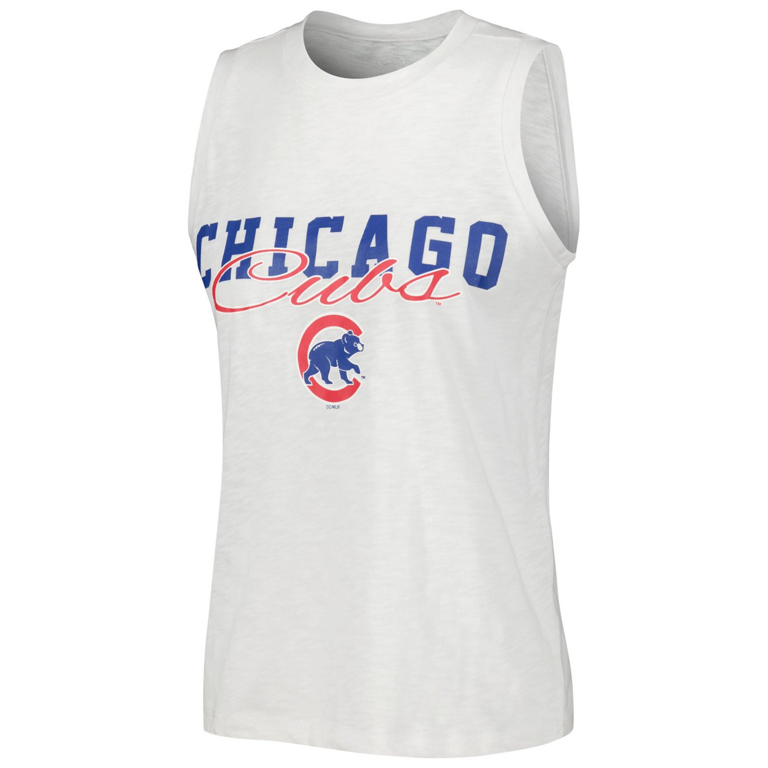 Concepts Sport Chicago Cubs Reel Pinstripe Tank Top  Shorts Sleep Set - view number 2