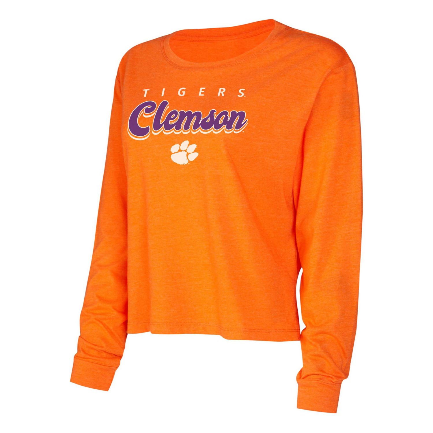 Concepts Sport Clemson Tigers Team Color Long Sleeve T-Shirt  Shorts Set - view number 2