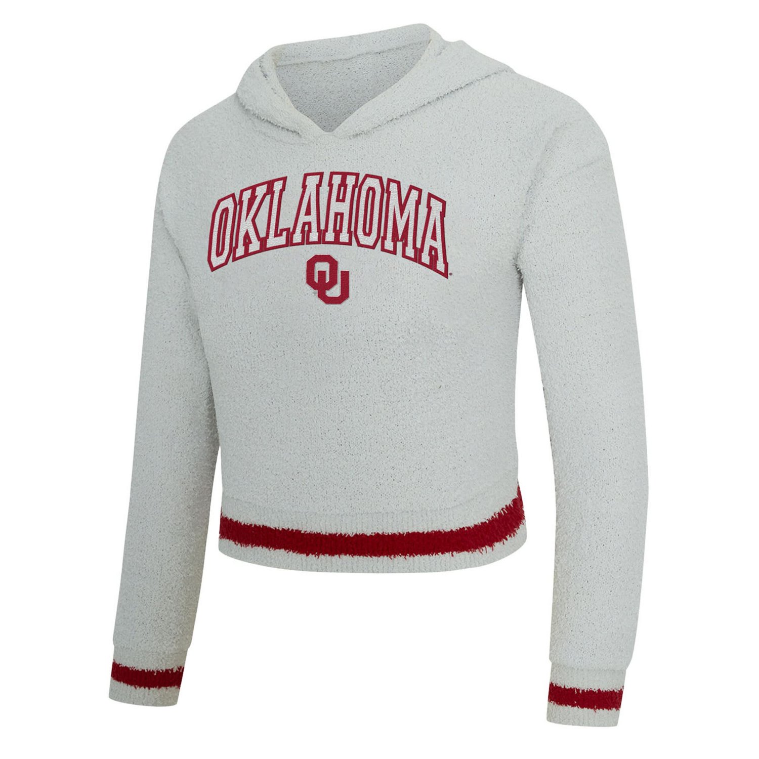 Concepts Sport Crimson Oklahoma Sooners Whitley Long Sleeve Hoodie Top  Shorts Set - view number 2