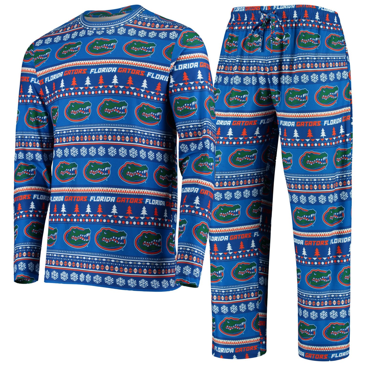 Concepts Sport Florida Gators Ugly Sweater Knit Long Sleeve Top and Pant Set