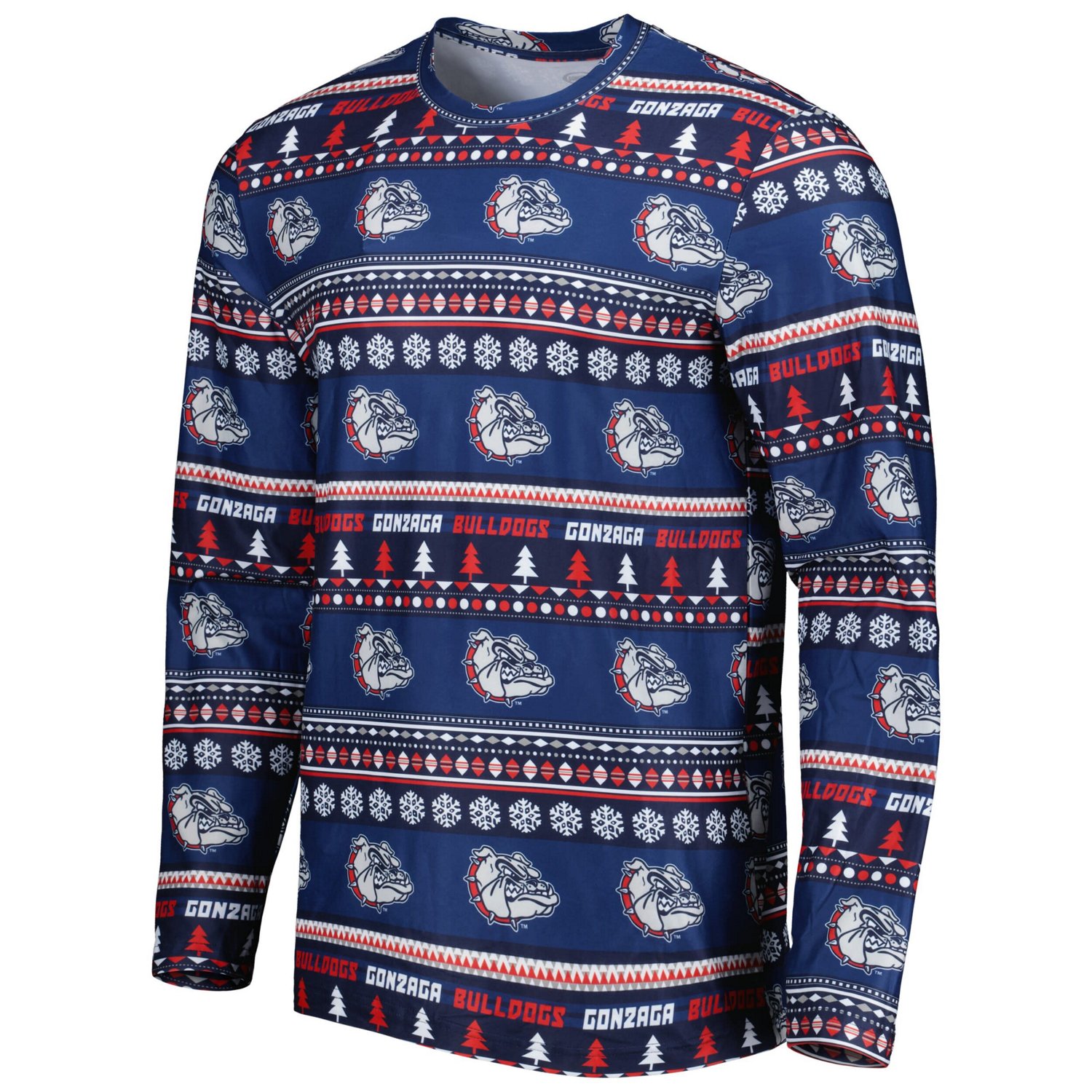 Concepts Sport Gonzaga Bulldogs Swivel Long Sleeve T-Shirt  Pants Sleep Set - view number 2