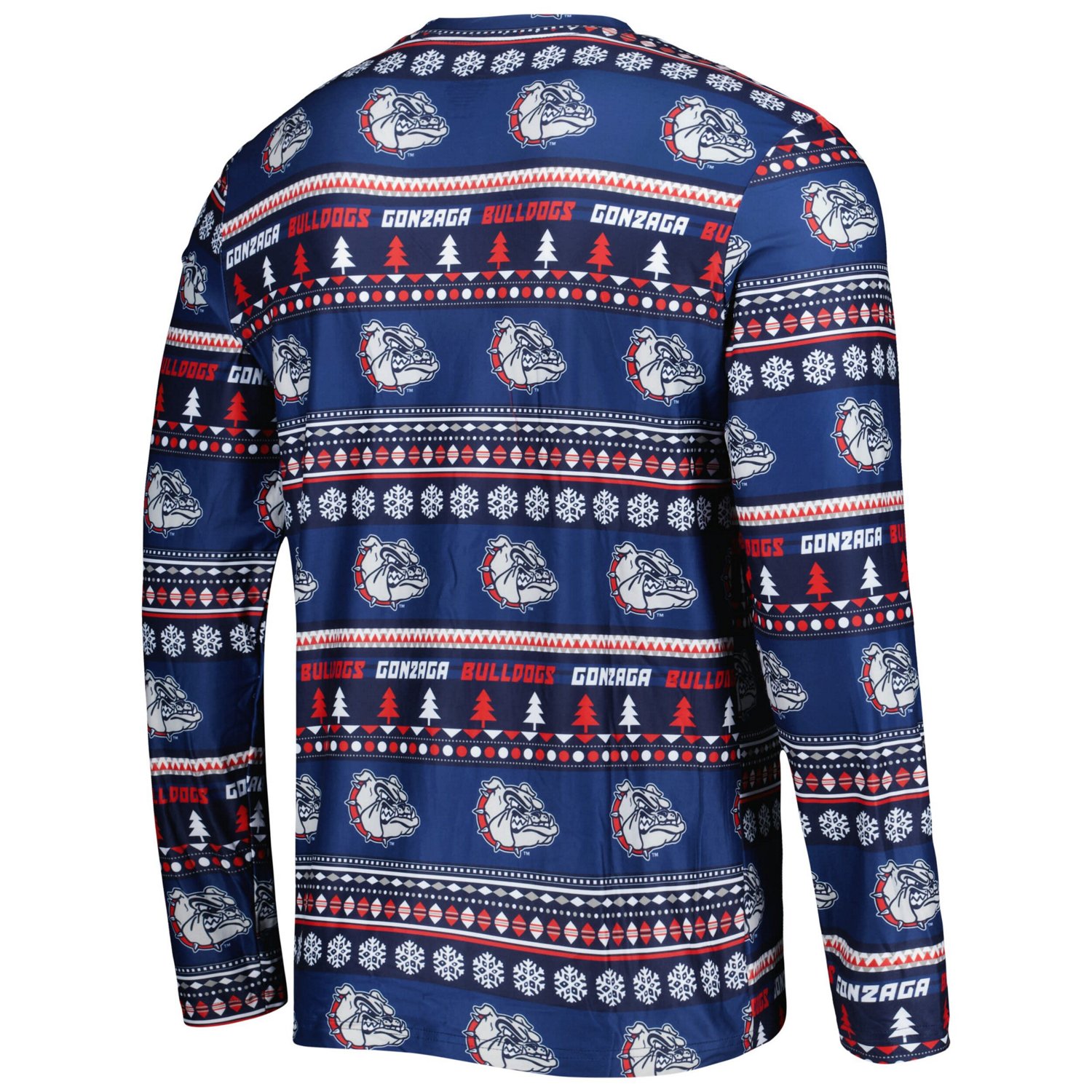 Concepts Sport Gonzaga Bulldogs Swivel Long Sleeve T-Shirt  Pants Sleep Set - view number 3