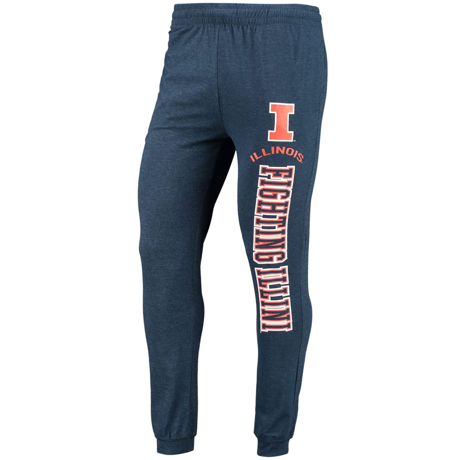 Concepts Sport Heather Charcoal Illinois Fighting Illini Meter Long Sleeve Hoodie Top  Jogger Pajama Set - view number 4
