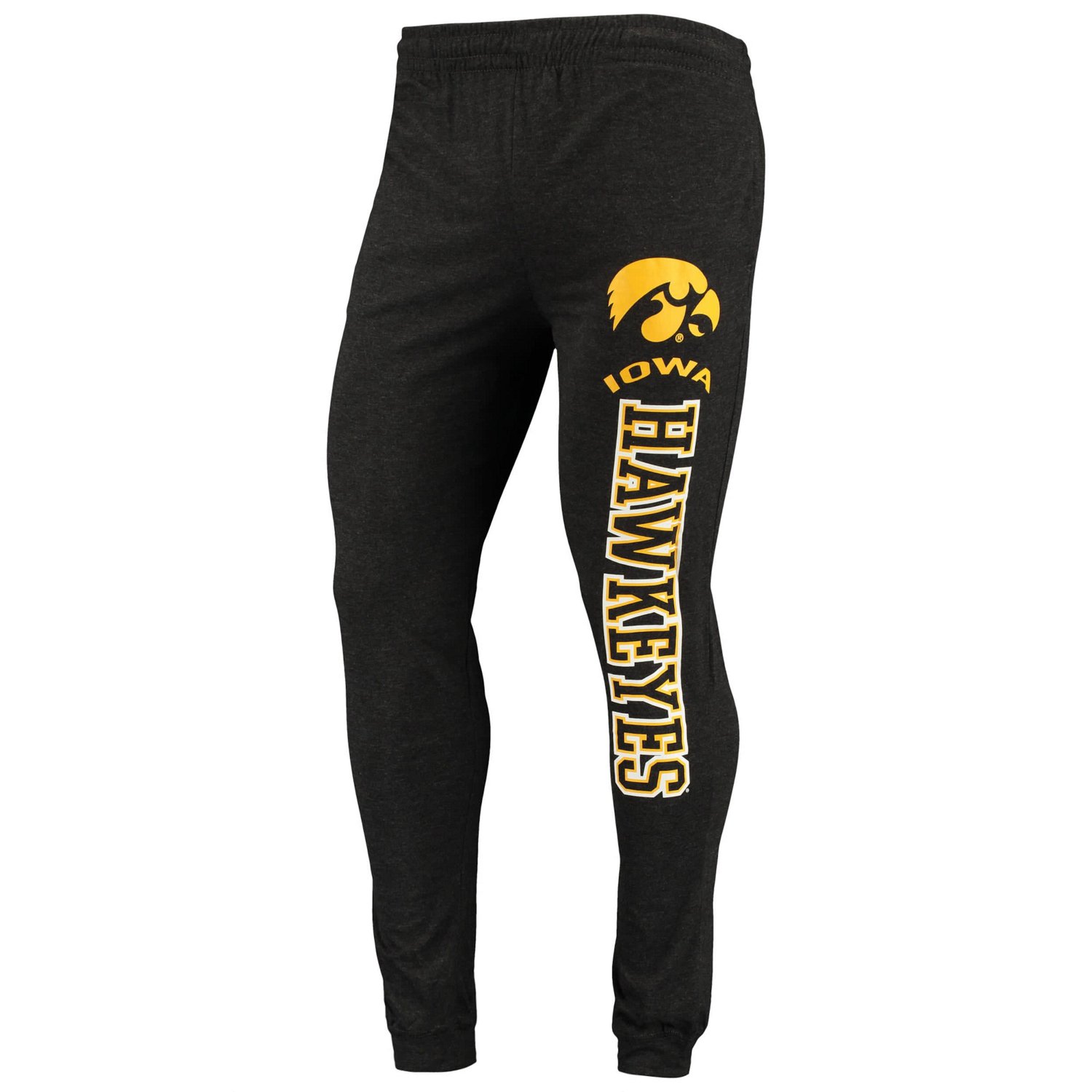 Concepts Sport Heather Charcoal Iowa Hawkeyes Meter Long Sleeve Hoodie T-Shirt  Jogger Pajama Set