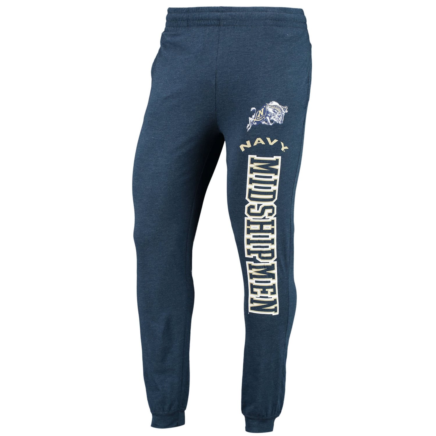 Concepts Sport Heather Charcoal Midshipmen Meter Long Sleeve Hoodie T-Shirt  Jogger Pajama Set - view number 4