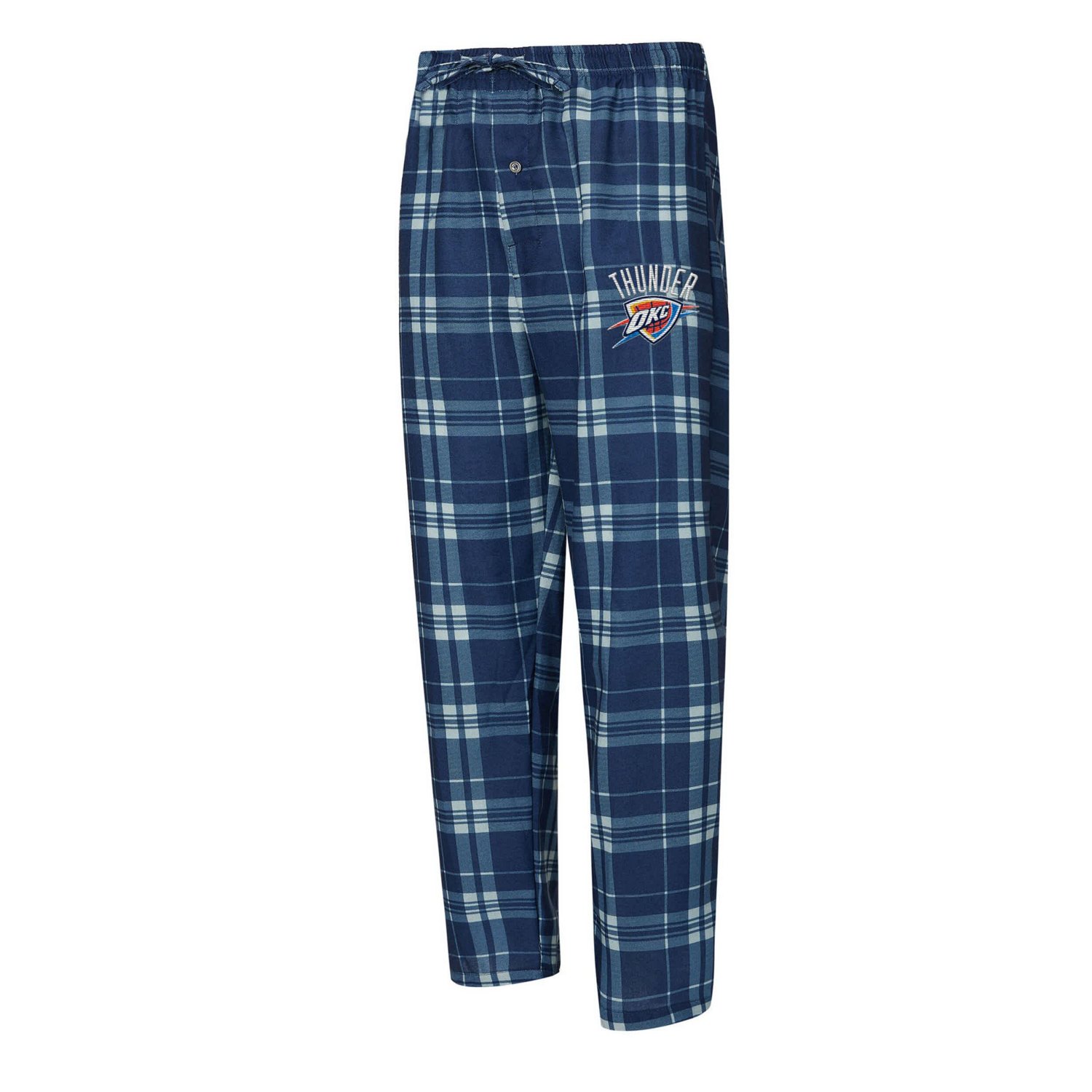 Concepts Sport Heather Gray Oklahoma City Thunder Regulate Long Sleeve T-Shirt  Plaid Pant Set - view number 4