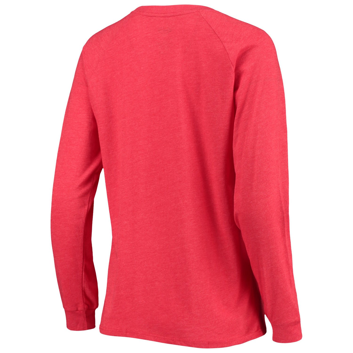 Concepts Sport Heathered /Heathered Red Chicago Bulls Raglan Long Sleeve T-Shirt  Shorts Sleep Set                               - view number 3
