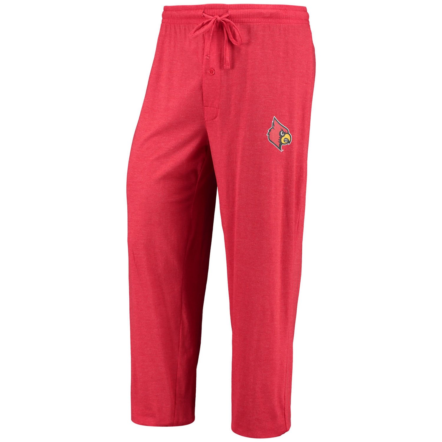 Concepts Sport Heathered Charcoal Louisville Cardinals Meter Long Sleeve T-Shirt  Pants Sleep Set                                - view number 4