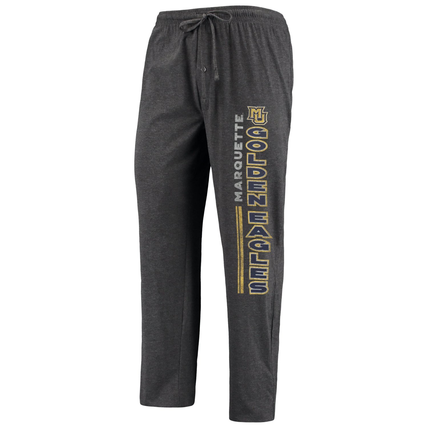 Concepts Sport Heathered Charcoal Marquette Golden Eagles Meter T-Shirt  Pants Sleep Set - view number 4
