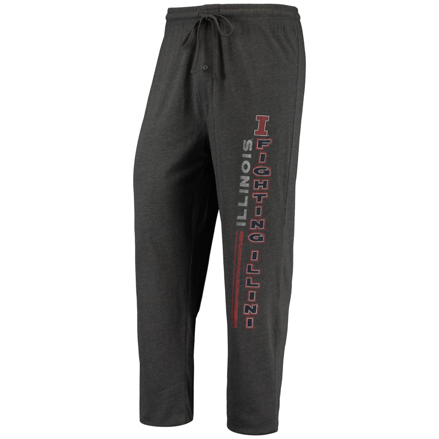 Concepts Sport Heathered Charcoal/ Illinois Fighting Illini Meter T-Shirt  Pants Sleep Set - view number 4