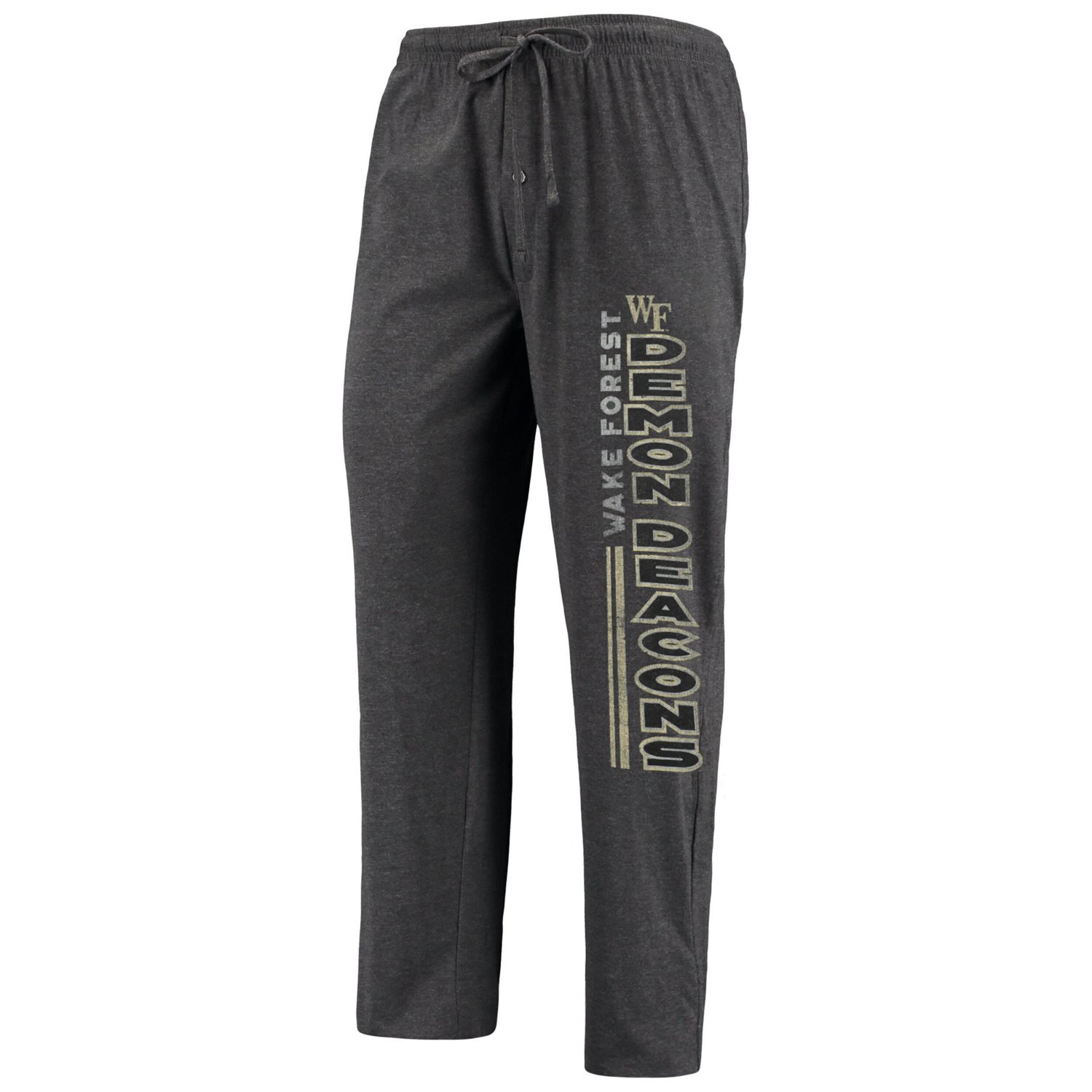 Concepts Sport Heathered Charcoal/ Wake Forest Demon Deacons Meter T-Shirt  Pants Sleep Set - view number 4