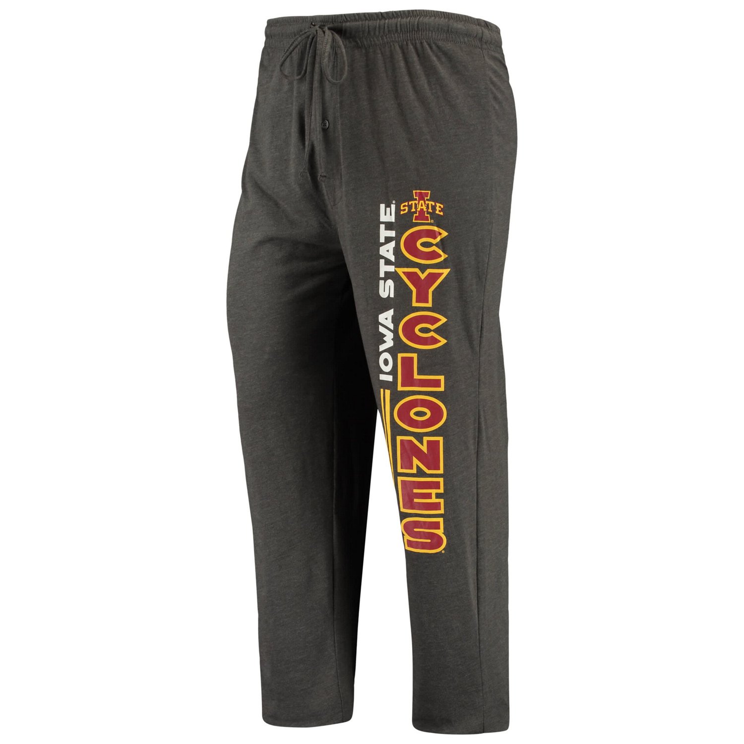 Concepts Sport Heathered Charcoal/Cardinal Iowa State Cyclones Meter T-Shirt  Pants Sleep Set - view number 4
