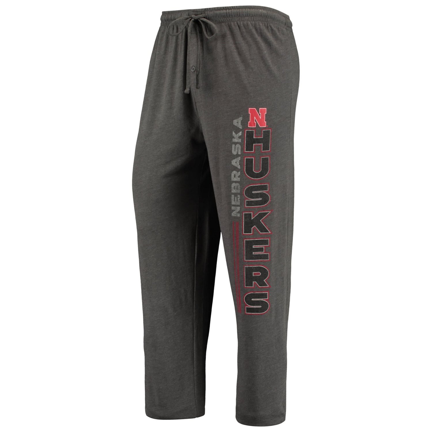 Concepts Sport Heathered Charcoal/Scarlet Nebraska Huskers Meter T-Shirt  Pants Sleep Set - view number 4