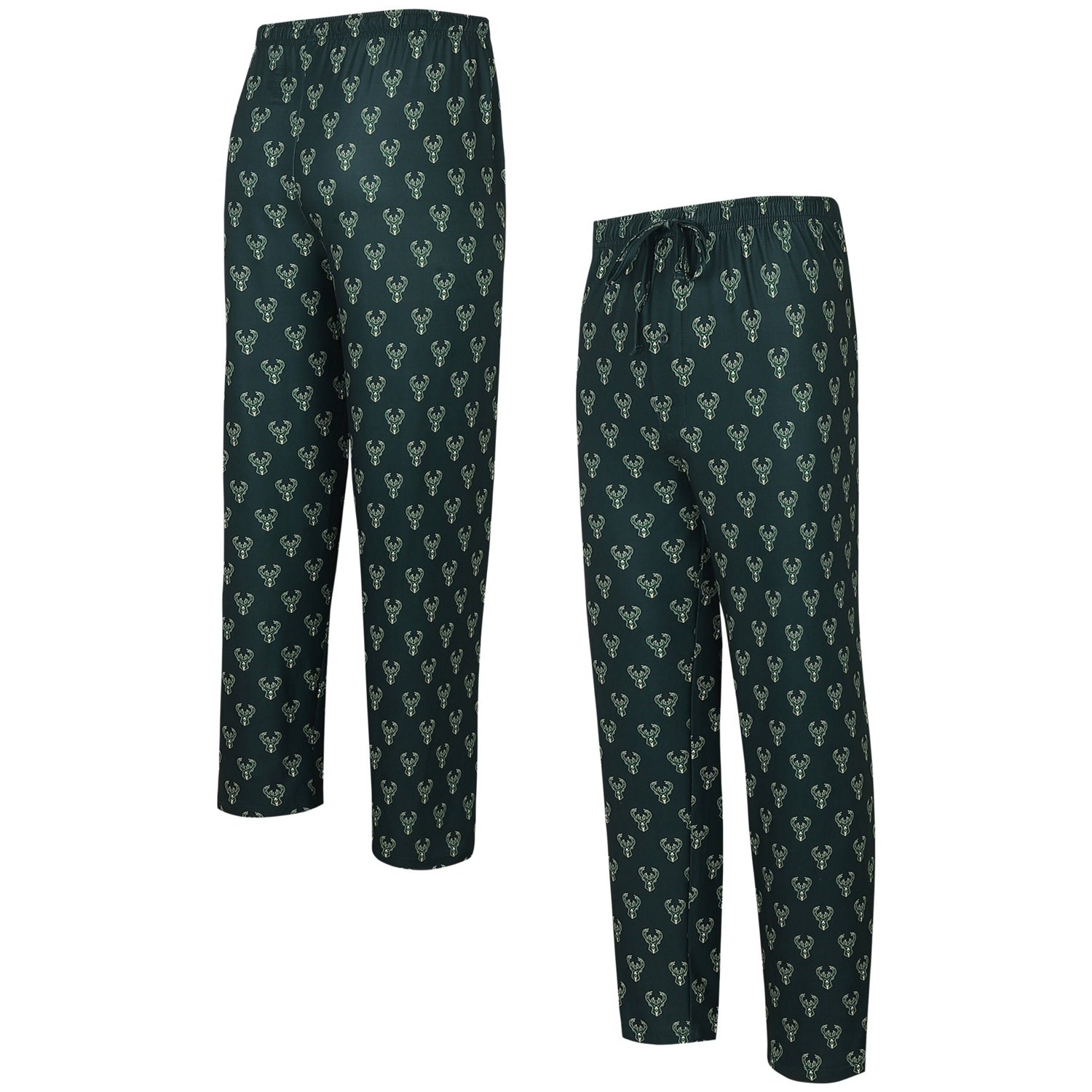 Concepts Sport Hunter Milwaukee Bucks Allover Logo Print Gauge Sleep Pants