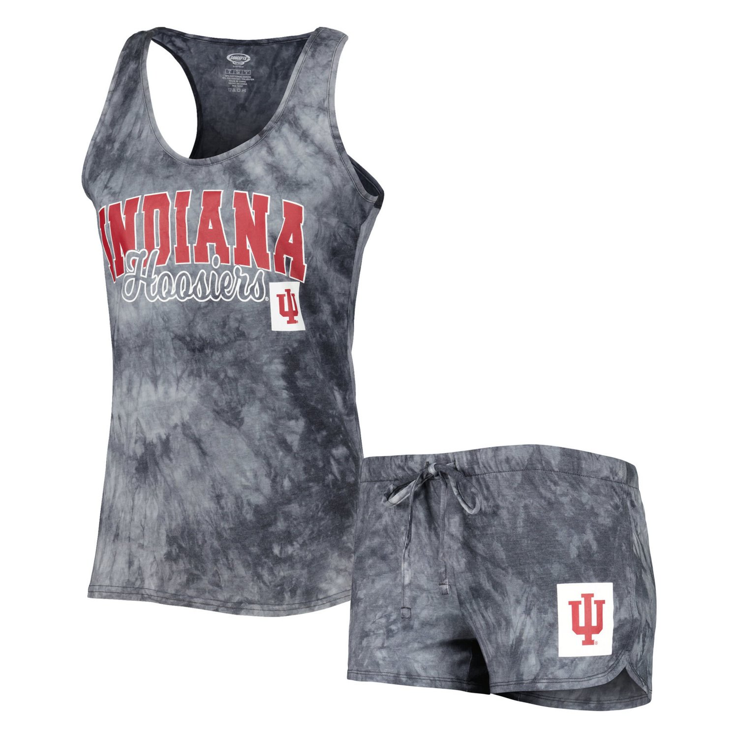 Concepts Sport Indiana Hoosiers Billboard Tie-Dye Tank and Shorts Sleep Set