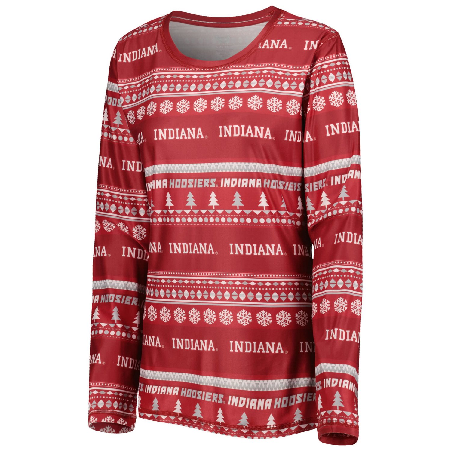Concepts Sport Indiana Hoosiers Holiday Long Sleeve T-Shirt and Pants Sleep Set                                                  - view number 2