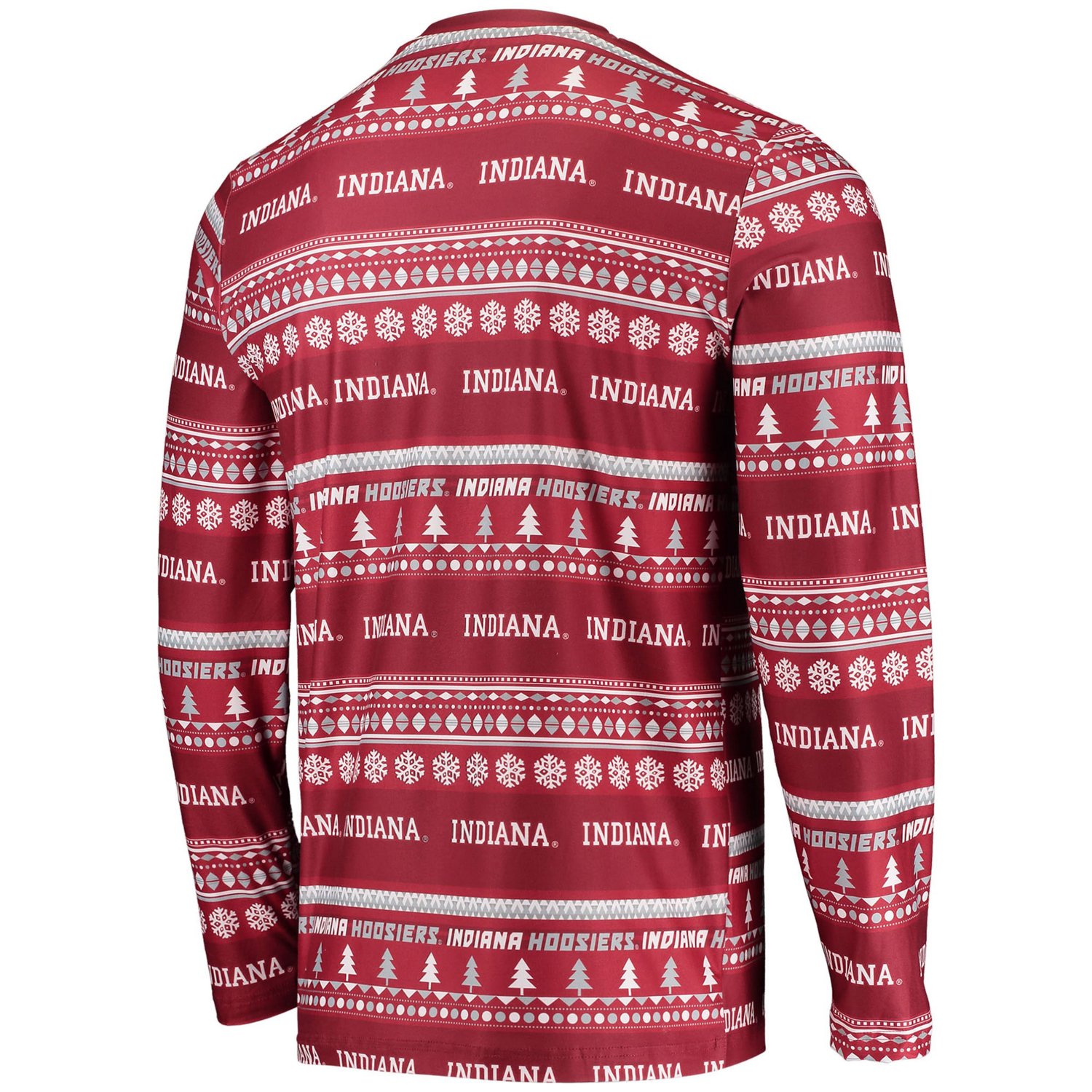 Concepts Sport Indiana Hoosiers Ugly Sweater Long Sleeve T-Shirt and Pants Sleep Set - view number 3