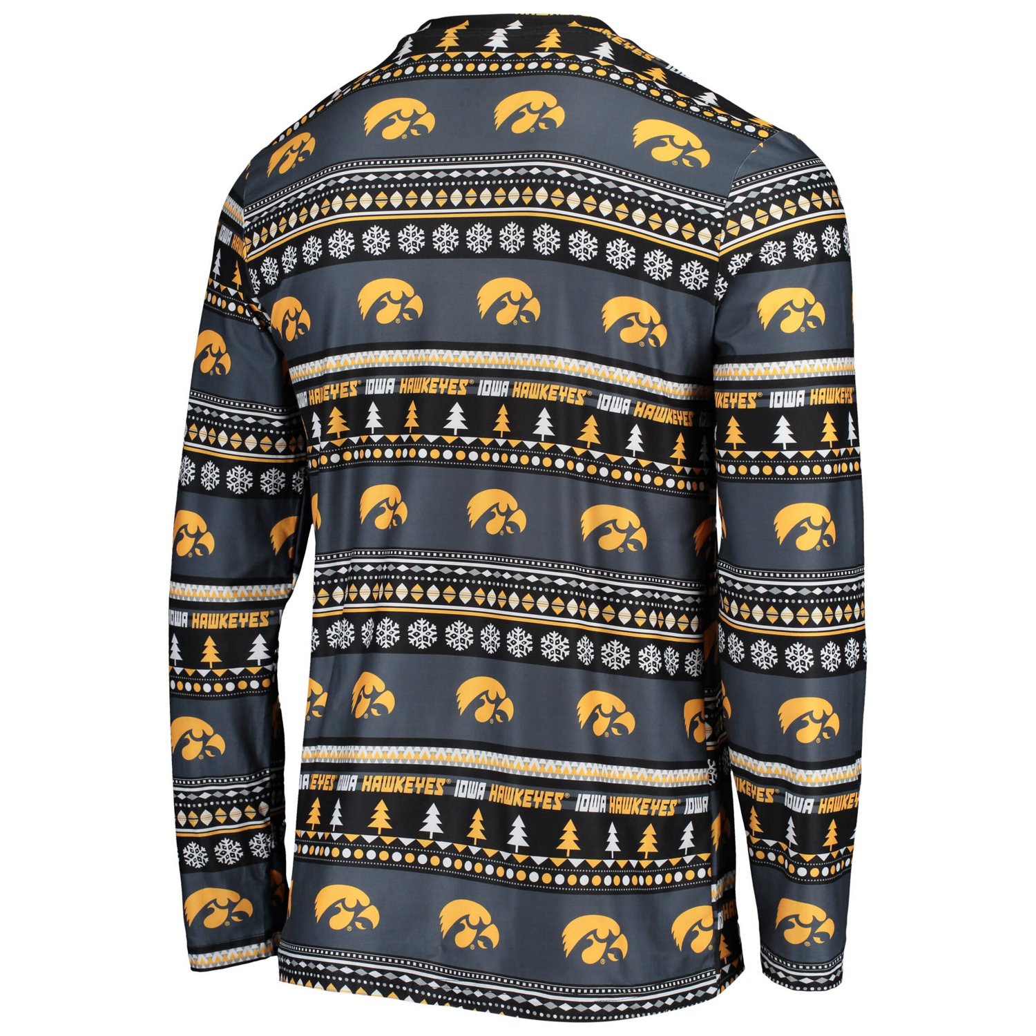 Concepts Sport Iowa Hawkeyes Ugly Sweater Long Sleeve T-Shirt and Pants Sleep Set - view number 3
