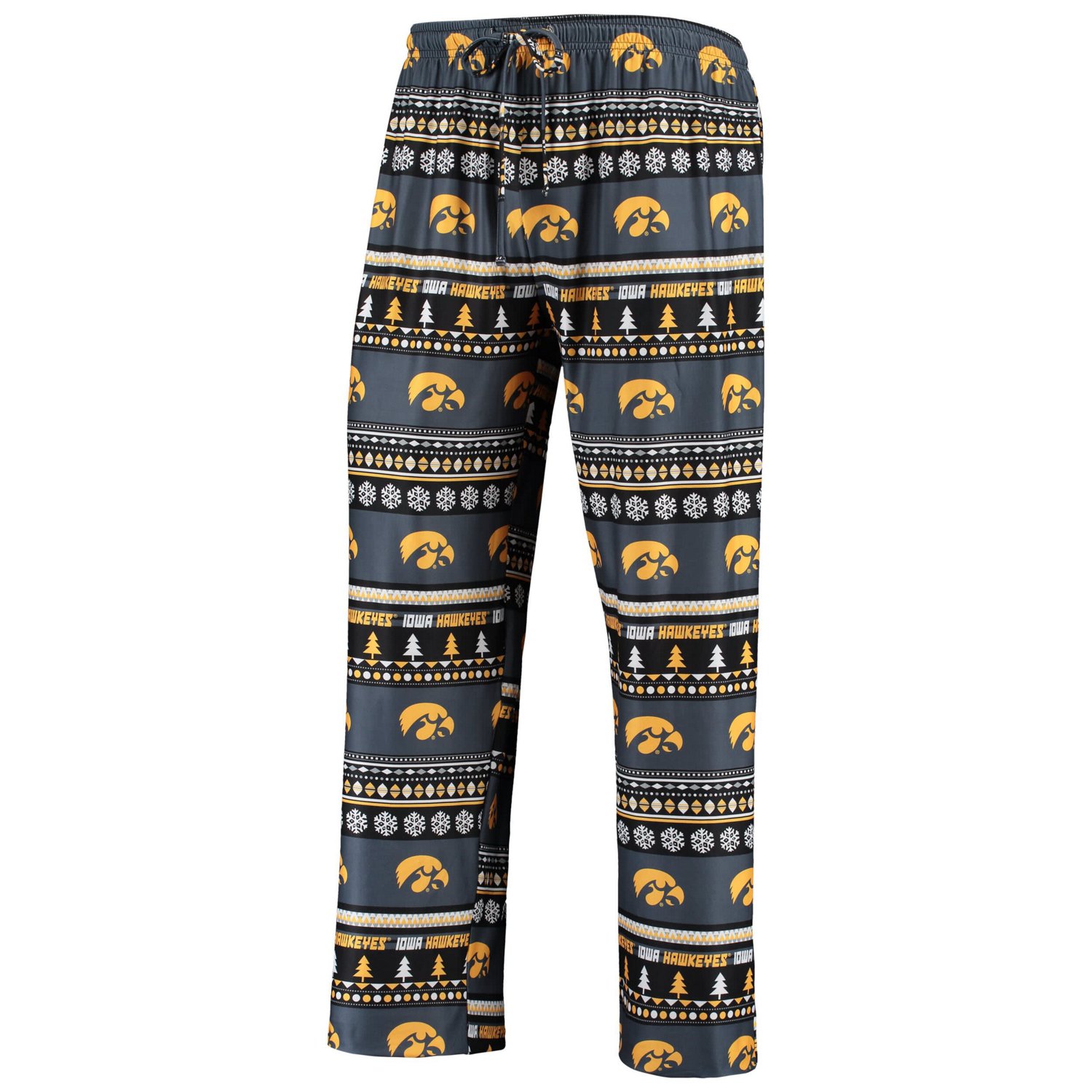 Concepts Sport Iowa Hawkeyes Ugly Sweater Long Sleeve T-Shirt and Pants Sleep Set - view number 4