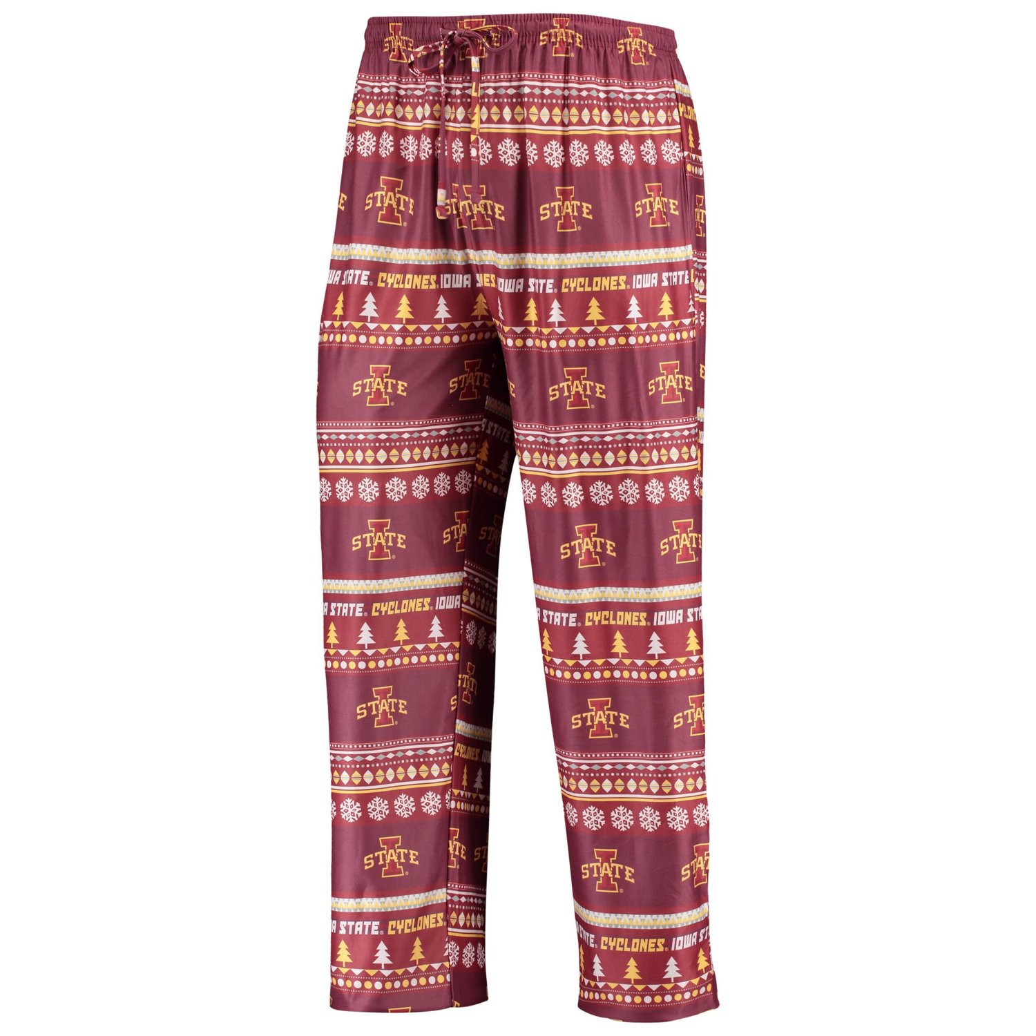 Concepts Sport Iowa State Cyclones Ugly Sweater Long Sleeve T-Shirt and Pants Sleep Set - view number 4