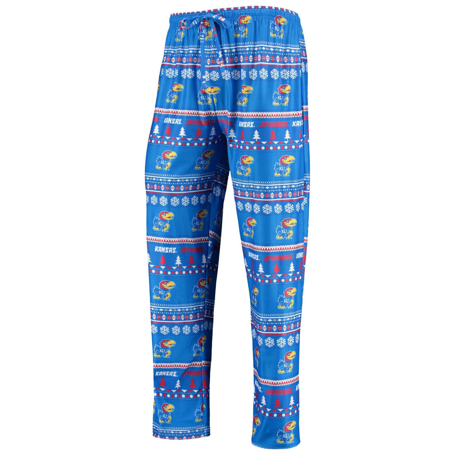 Concepts Sport Kansas Jayhawks Ugly Sweater Long Sleeve T-Shirt and Pants Sleep Set - view number 4