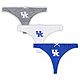 Concepts Sport Kentucky Wildcats Badge 3-Pack Thong Set                                                                          - view number 1 selected