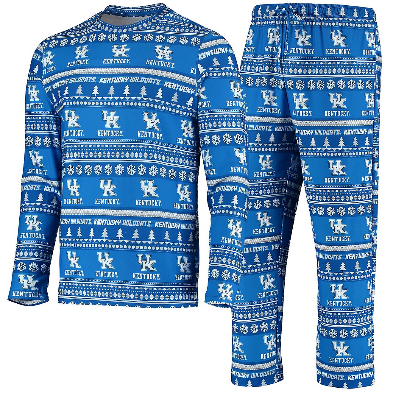 Concepts Sport Kentucky Wildcats Ugly Sweater Knit Long Sleeve Top and Pant Set                                                  - view number 1