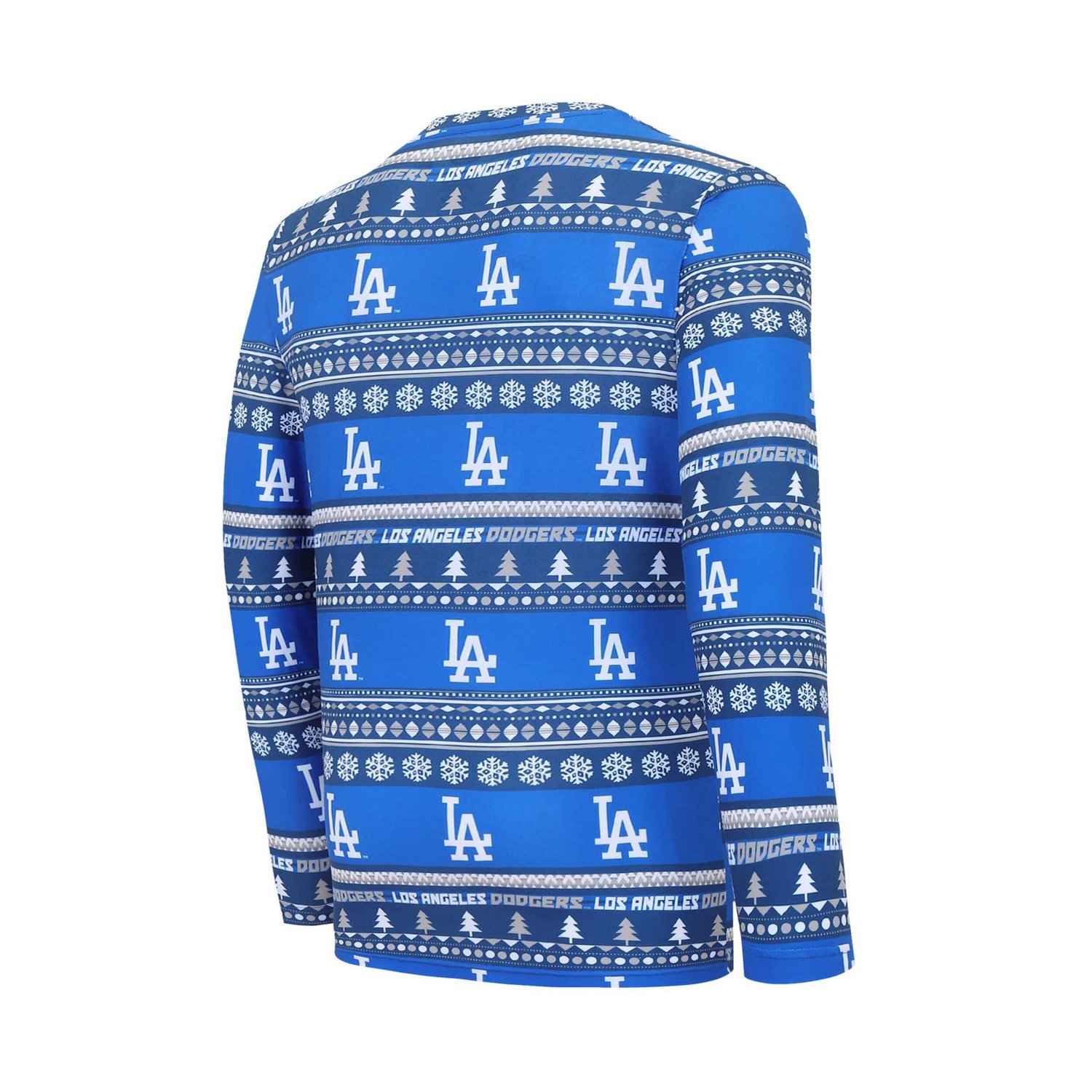 Concepts Sport Los Angeles Dodgers Knit Ugly Sweater Long Sleeve Top  Pants Set                                                  - view number 2