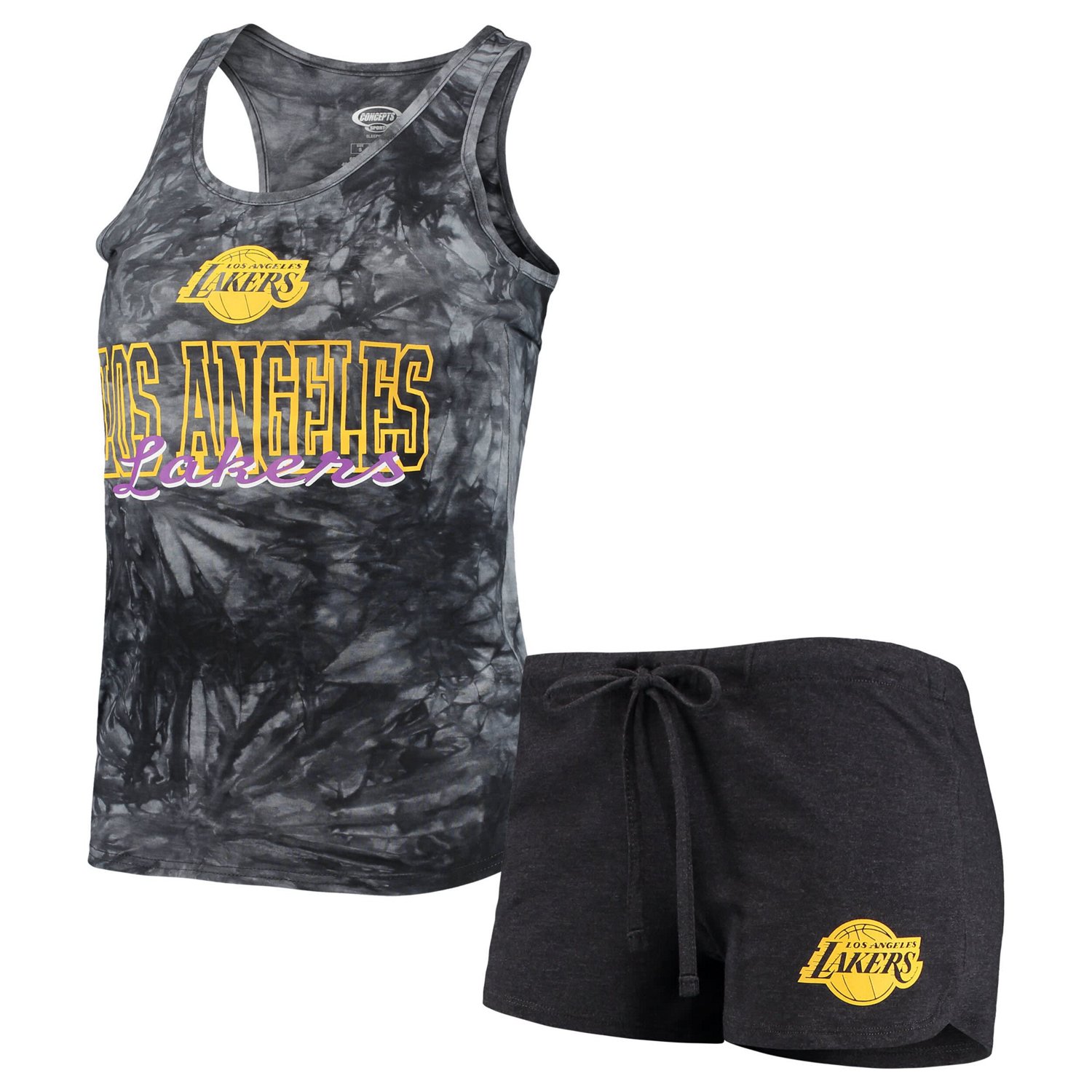 Concepts Sport Los Angeles Lakers Billboard Tank Top  Shorts Sleep Set