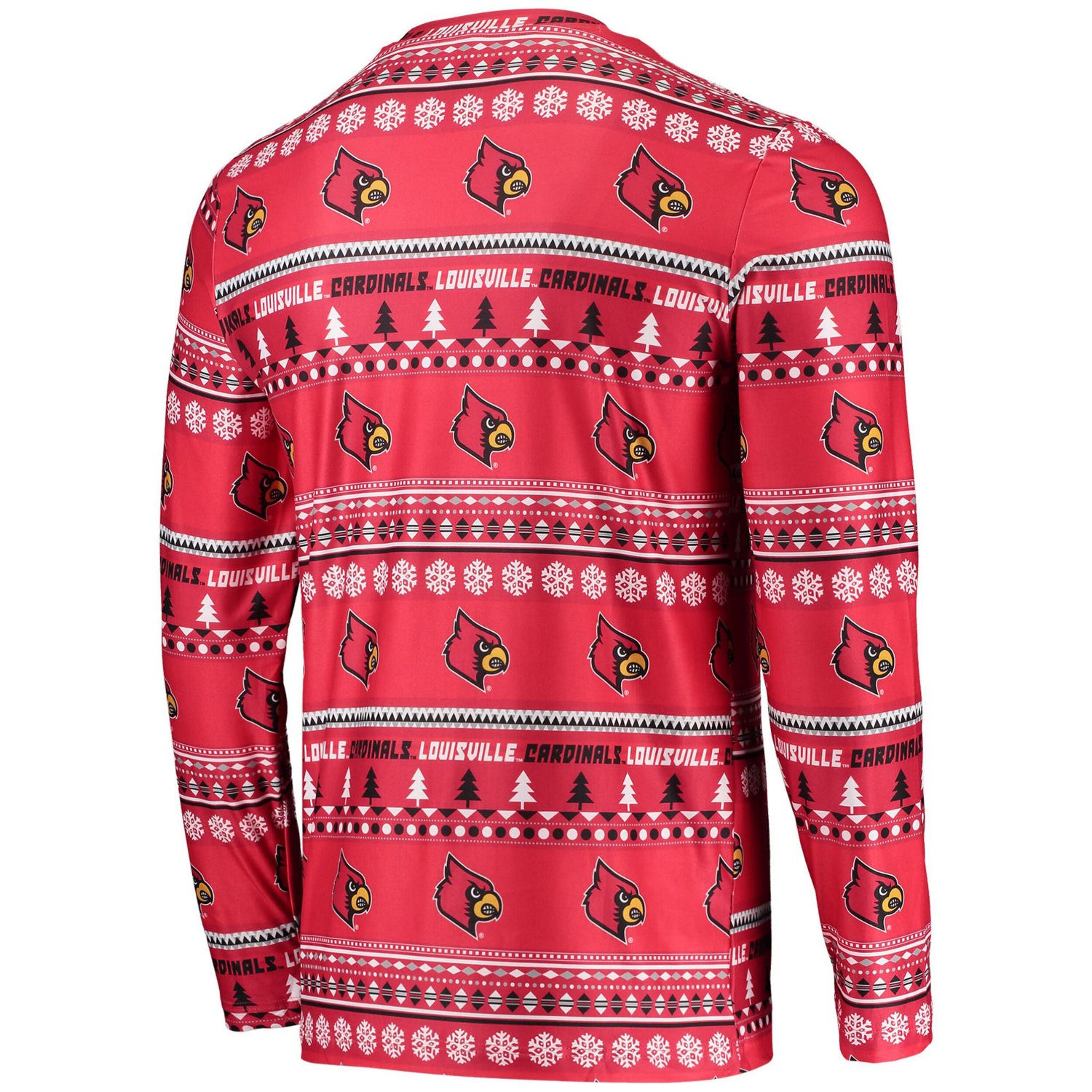 Concepts Sport Louisville Cardinals Ugly Sweater Long Sleeve T-Shirt and Pants Sleep Set - view number 3