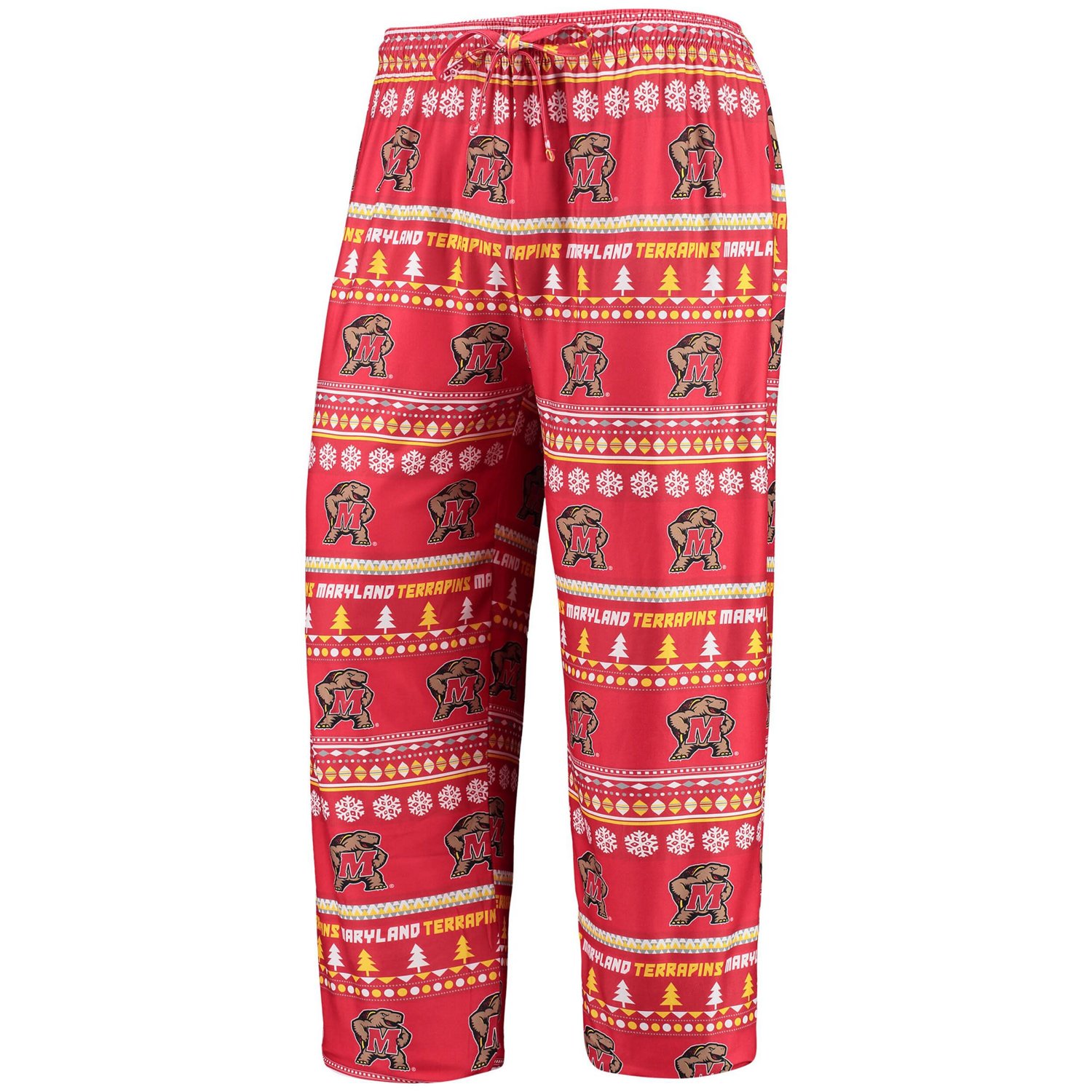 Concepts Sport Maryland Terrapins Ugly Sweater Long Sleeve T-Shirt and Pants Sleep Set - view number 4
