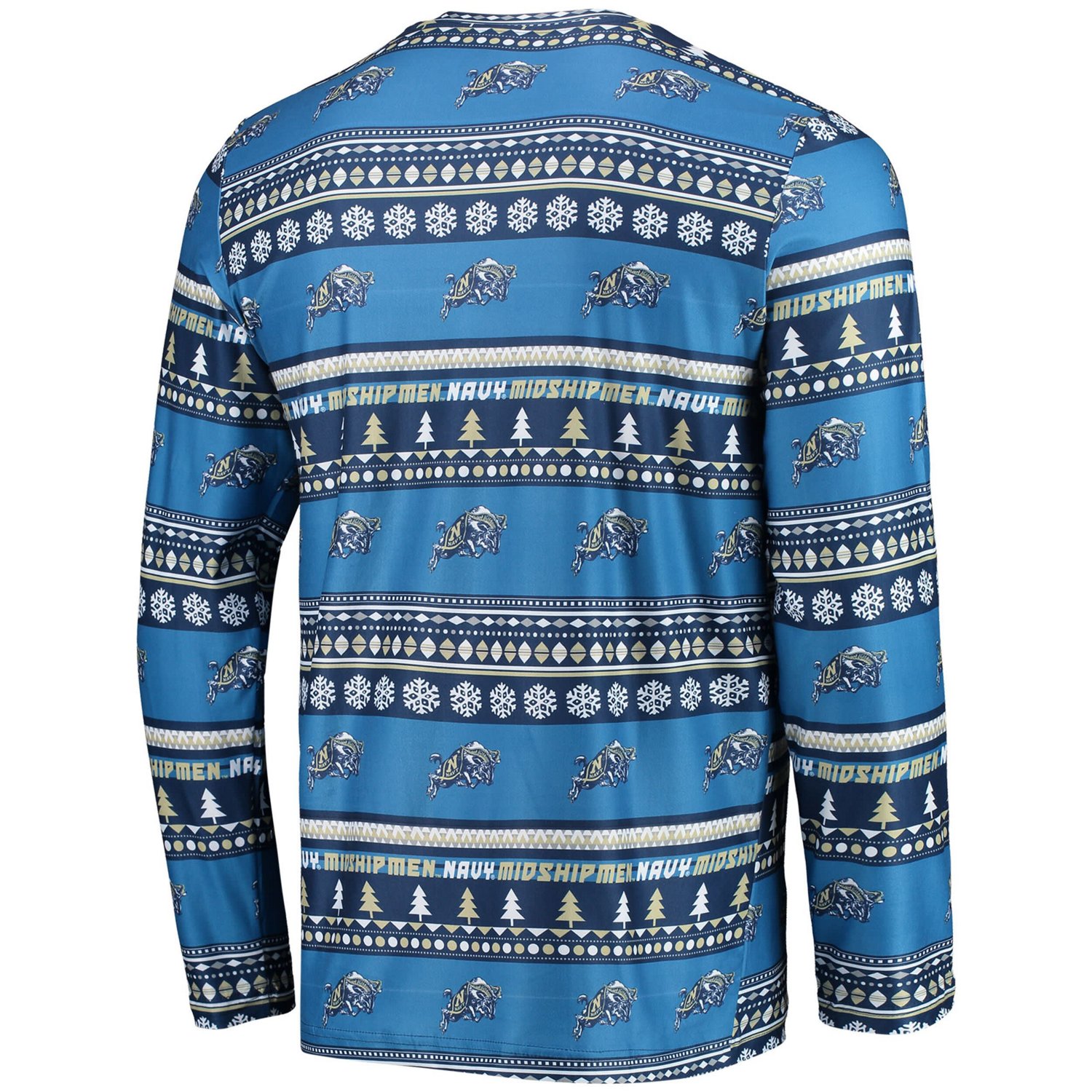 Concepts Sport Midshipmen Ugly Sweater Long Sleeve T-Shirt  Pants Sleep Set                                                      - view number 3