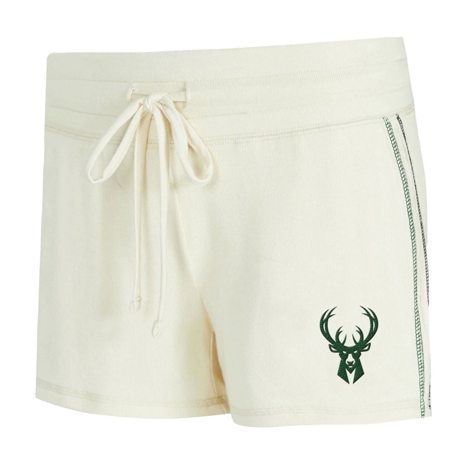 Concepts Sport Milwaukee Bucks Kaki Hacci Knit Long Sleeve Top  Shorts Set - view number 3