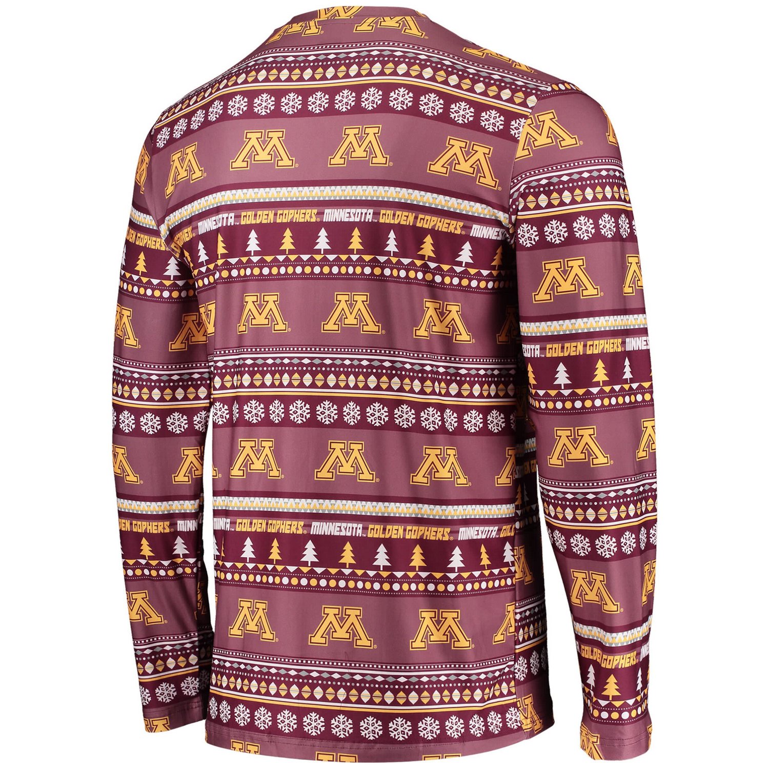 Concepts Sport Minnesota Golden Gophers Ugly Sweater Long Sleeve T-Shirt and Pants Sleep Set - view number 3