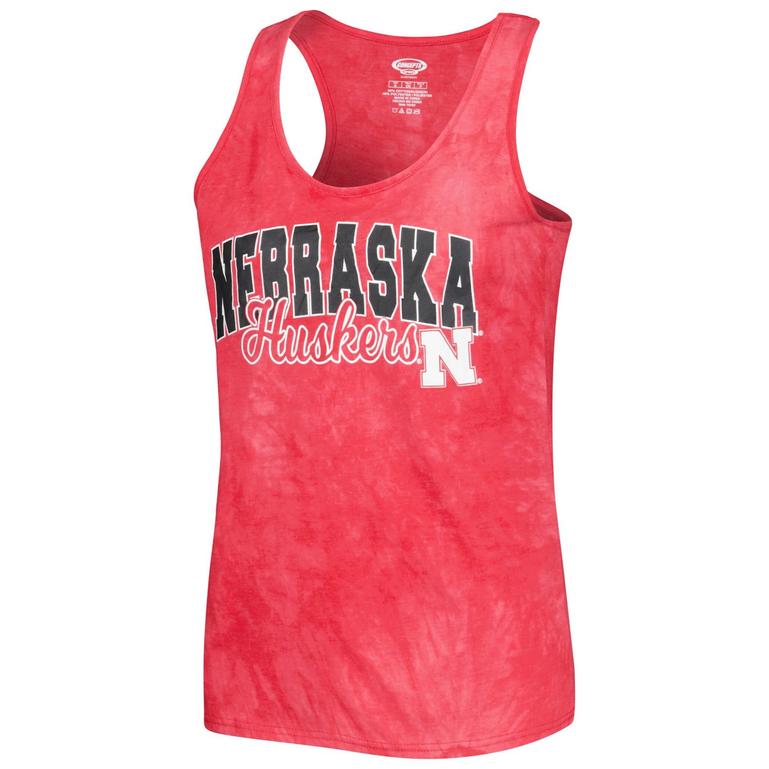 Concepts Sport Nebraska Huskers Billboard Tie-Dye Tank and Shorts Sleep Set - view number 2
