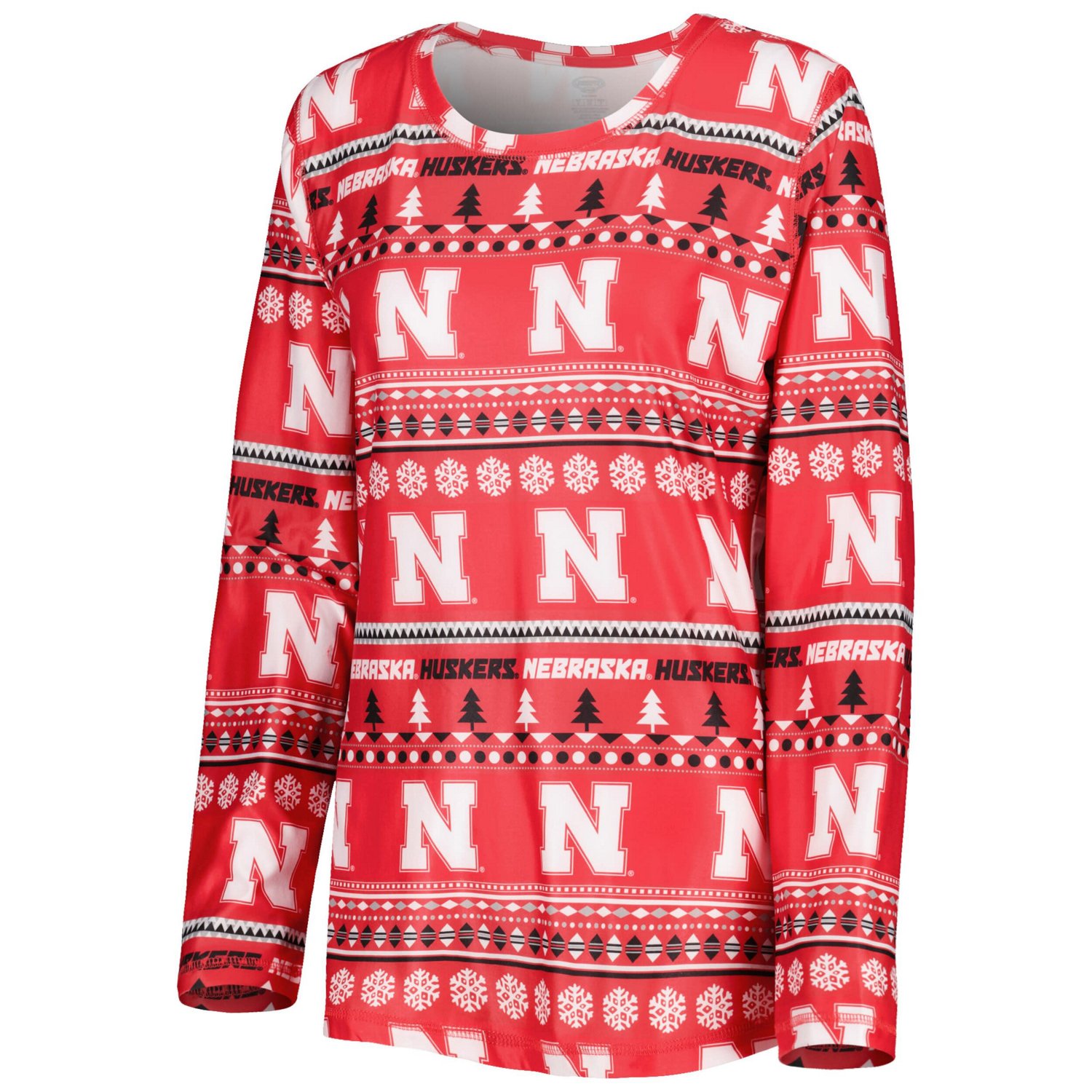 Concepts Sport Nebraska Huskers Holiday Long Sleeve T-Shirt and Pants Sleep Set                                                  - view number 2