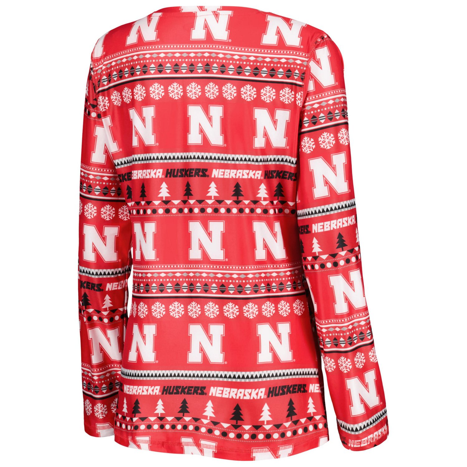 Concepts Sport Nebraska Huskers Holiday Long Sleeve T-Shirt and Pants Sleep Set                                                  - view number 3