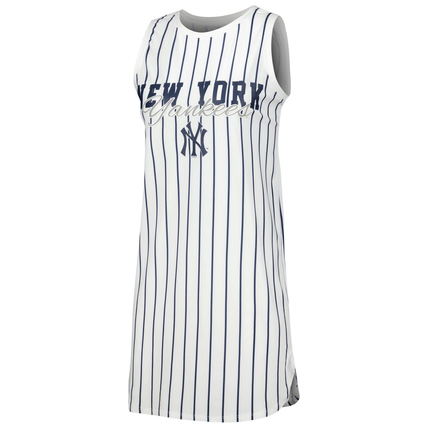 Concepts Sport New York Yankees Reel Pinstripe Knit Sleeveless Nightshirt - view number 2
