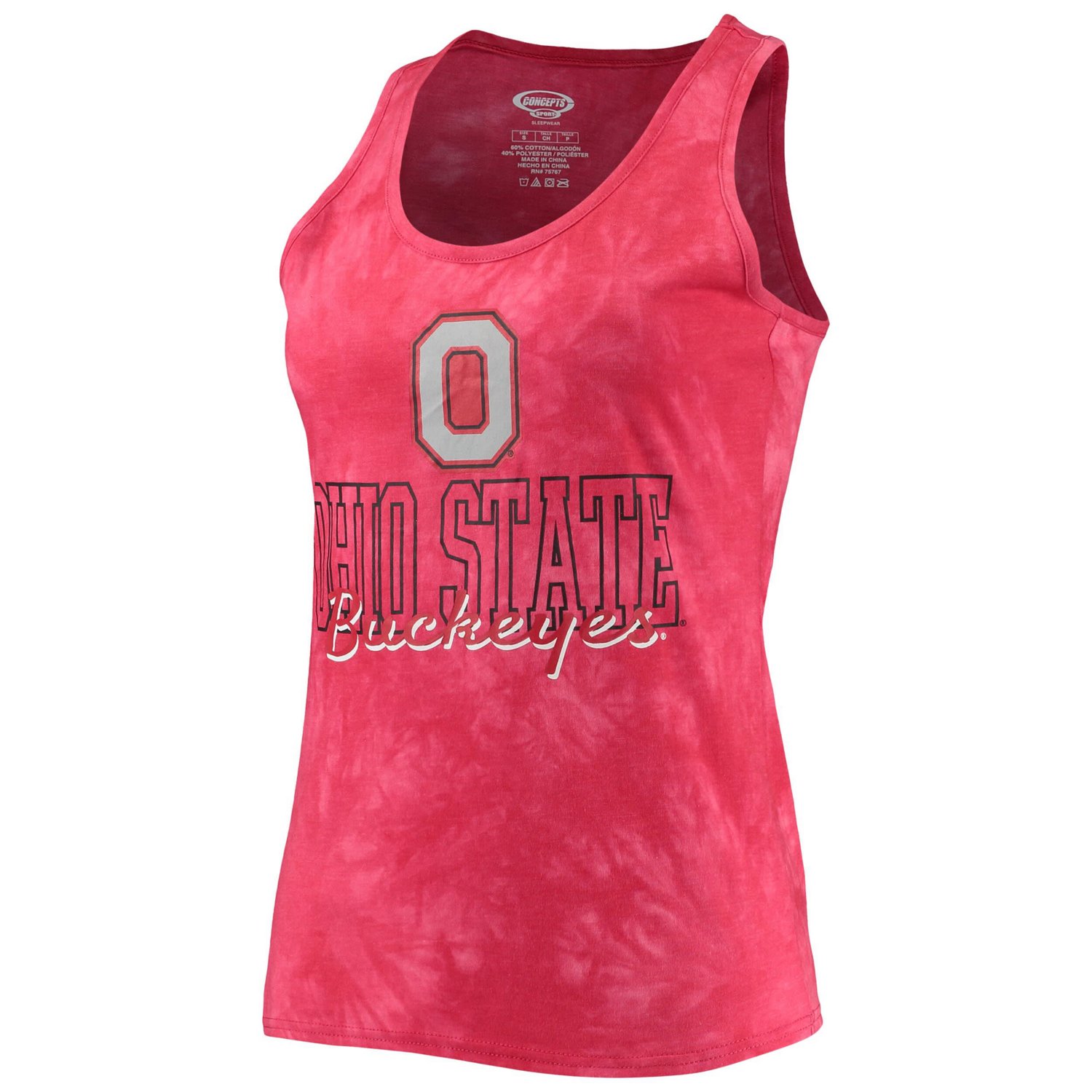 Concepts Sport Ohio State Buckeyes Billboard Tie-Dye Tank Top  Shorts Set - view number 2