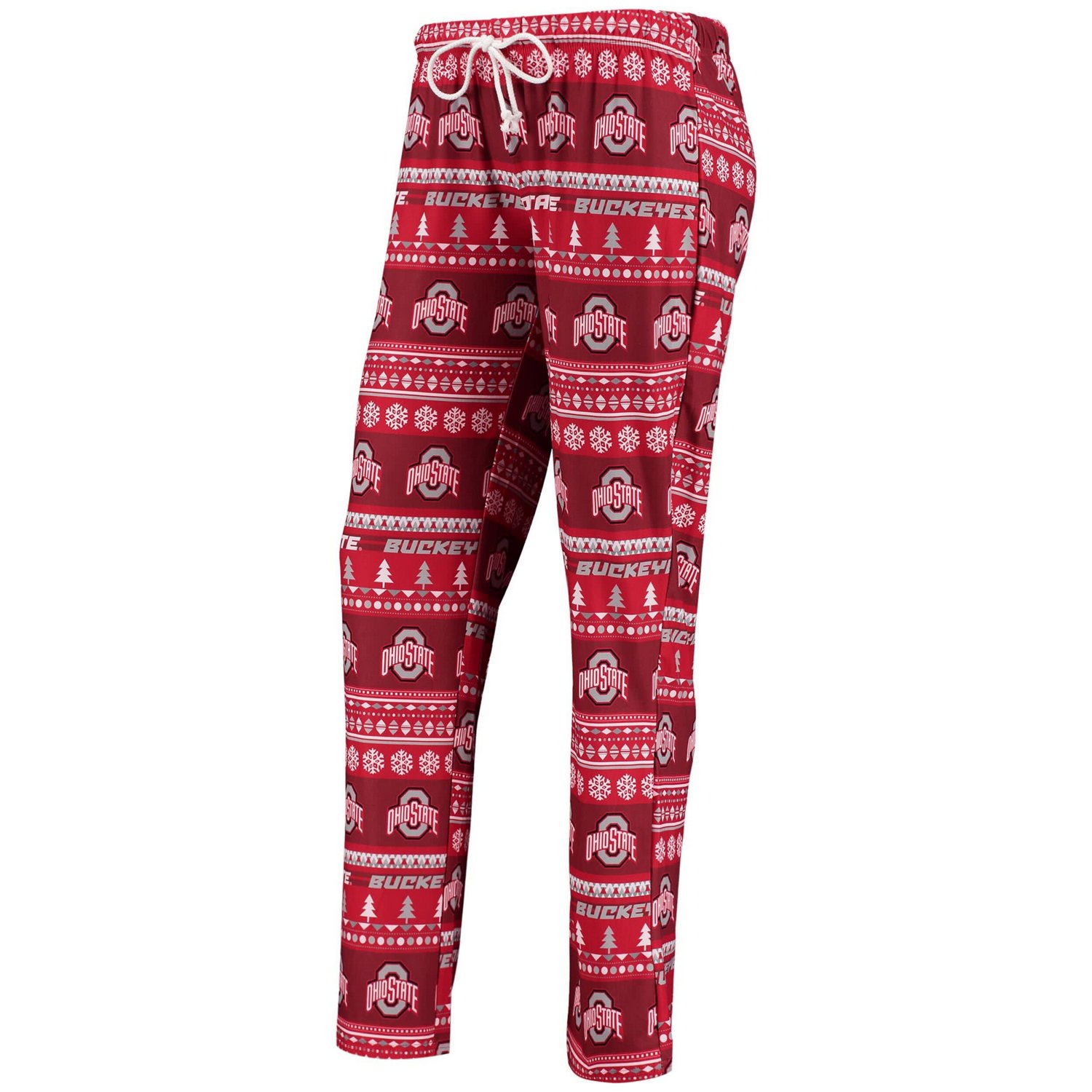 Concepts Sport Ohio State Buckeyes Holiday Long Sleeve T-Shirt  Pants Sleep Set                                                  - view number 4