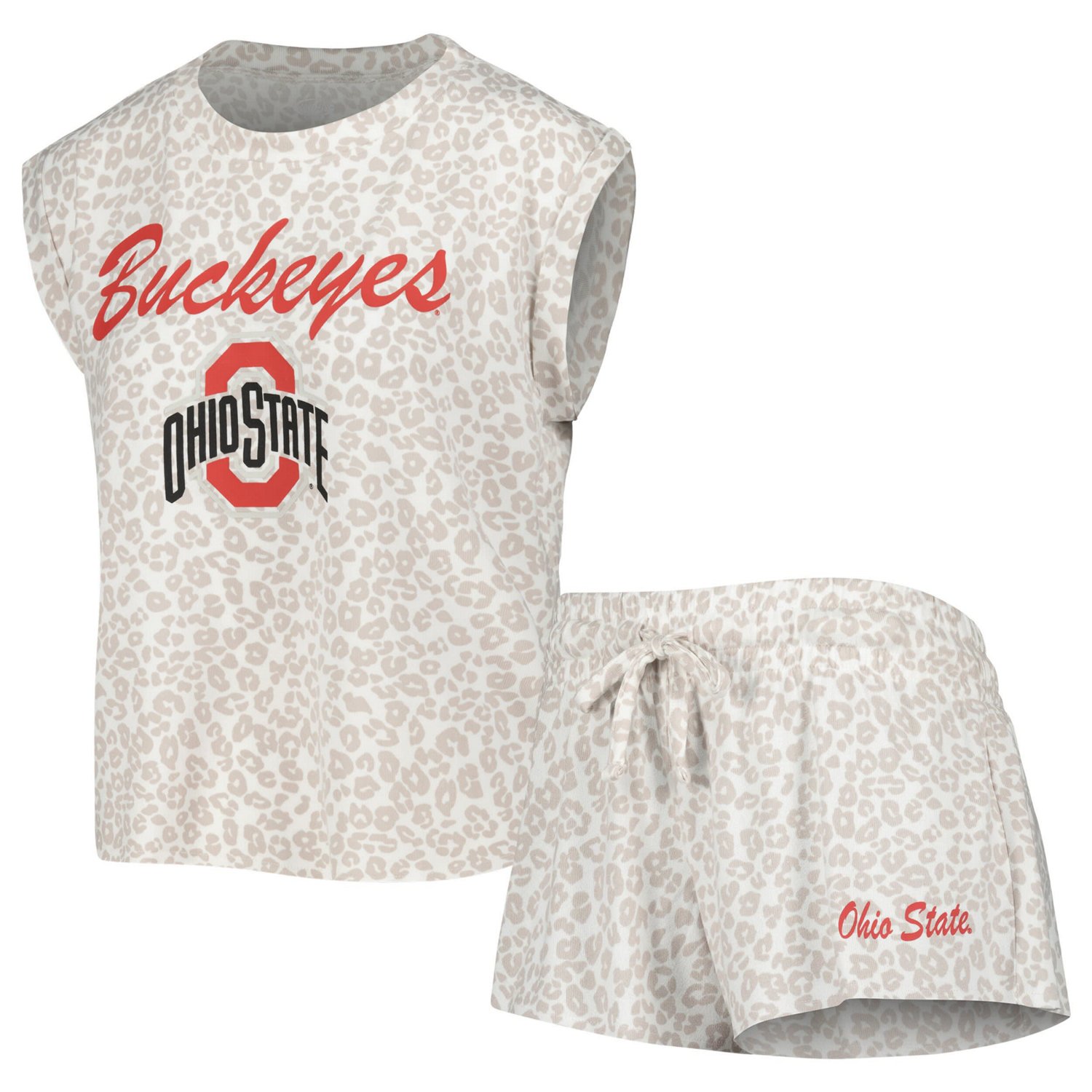 Concepts Sport Ohio State Buckeyes Montana T-Shirt  Shorts Sleep Set                                                             - view number 1