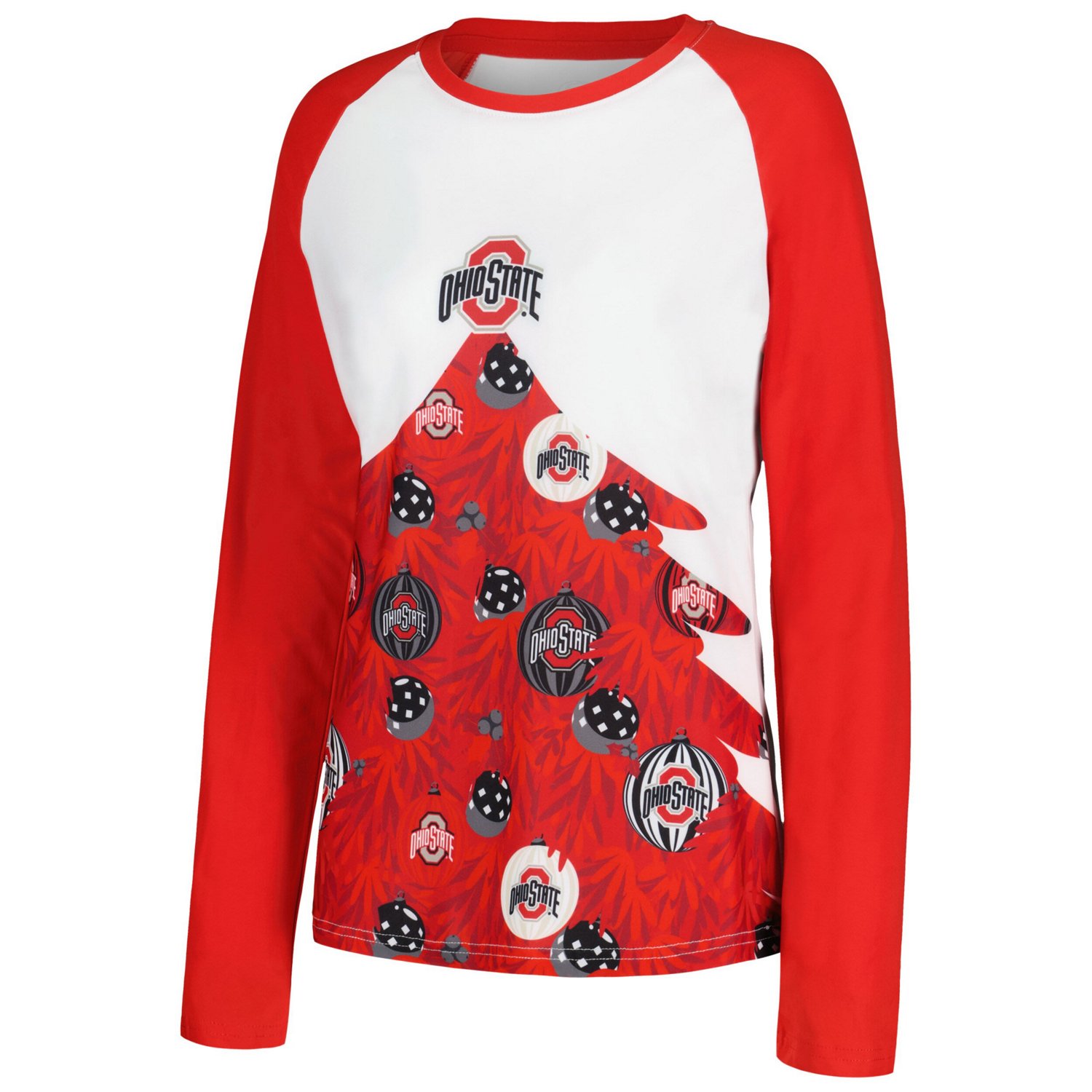 Concepts Sport Ohio State Buckeyes Tinsel Ugly Sweater Long Sleeve T-Shirt  Pants Sleep Set - view number 2